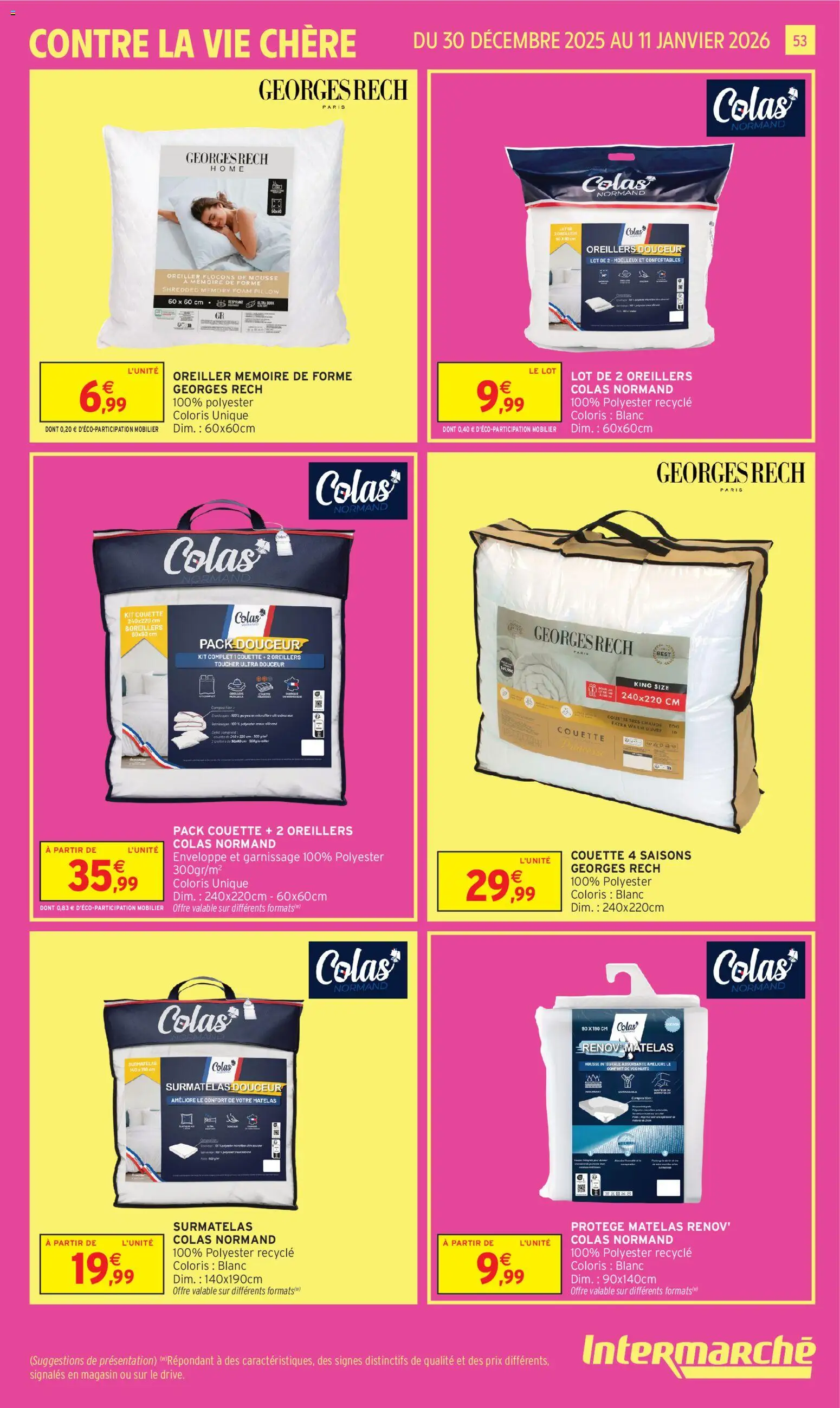 {H1} | Page: 53 | Produits: Flocons, Enveloppe, Mousse, Oreiller