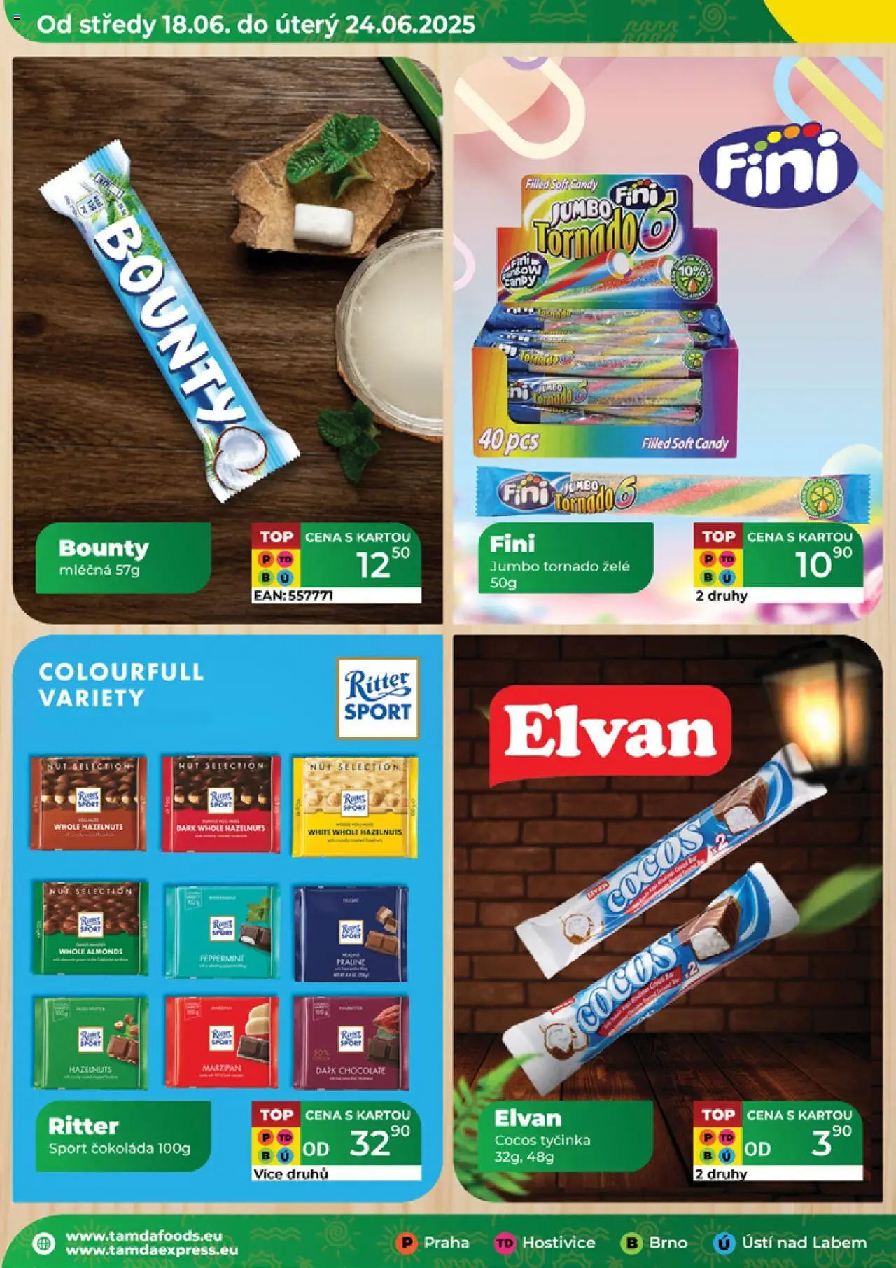Tamda Foods leták od 18.06.2025 | Strana: 8 | Produkty: Čokoláda, Ritter Sport