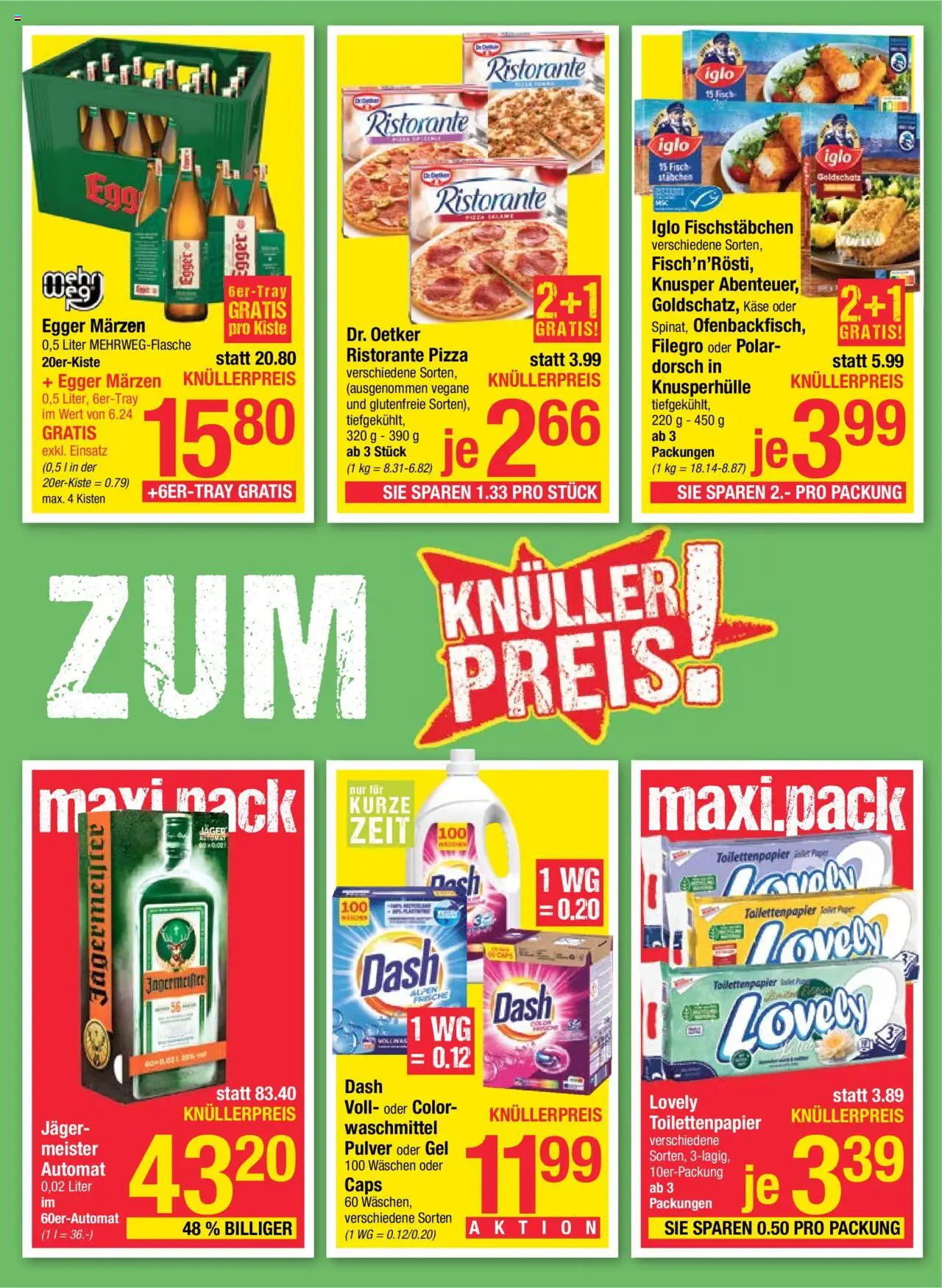 Maximarkt Flugblatt gültig ab 29.09.2025 | Seite: 3 | Produkte: Käse, Pizza, Fisch, Waschmittel