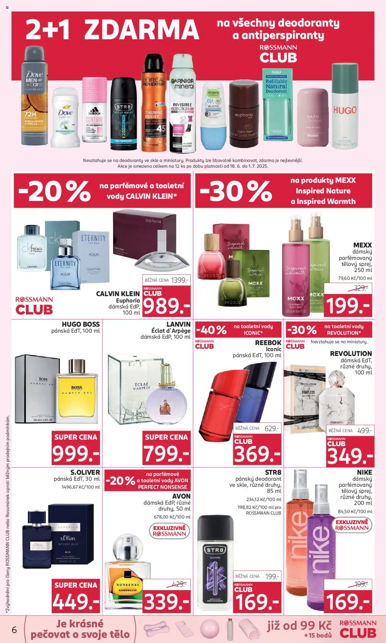 Rossmann leták od 18.06.2025 | Strana: 6 | Produkty: Deodorant, Lanvin Eclat d'Arpege, Body, Lotus