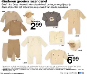Zeeman folder Baby - Voorbeeld van een folder van Zeeman, geldig van 31.07.2025 | Pagina: 12 | Producten: Sweater, Vest, Broek
