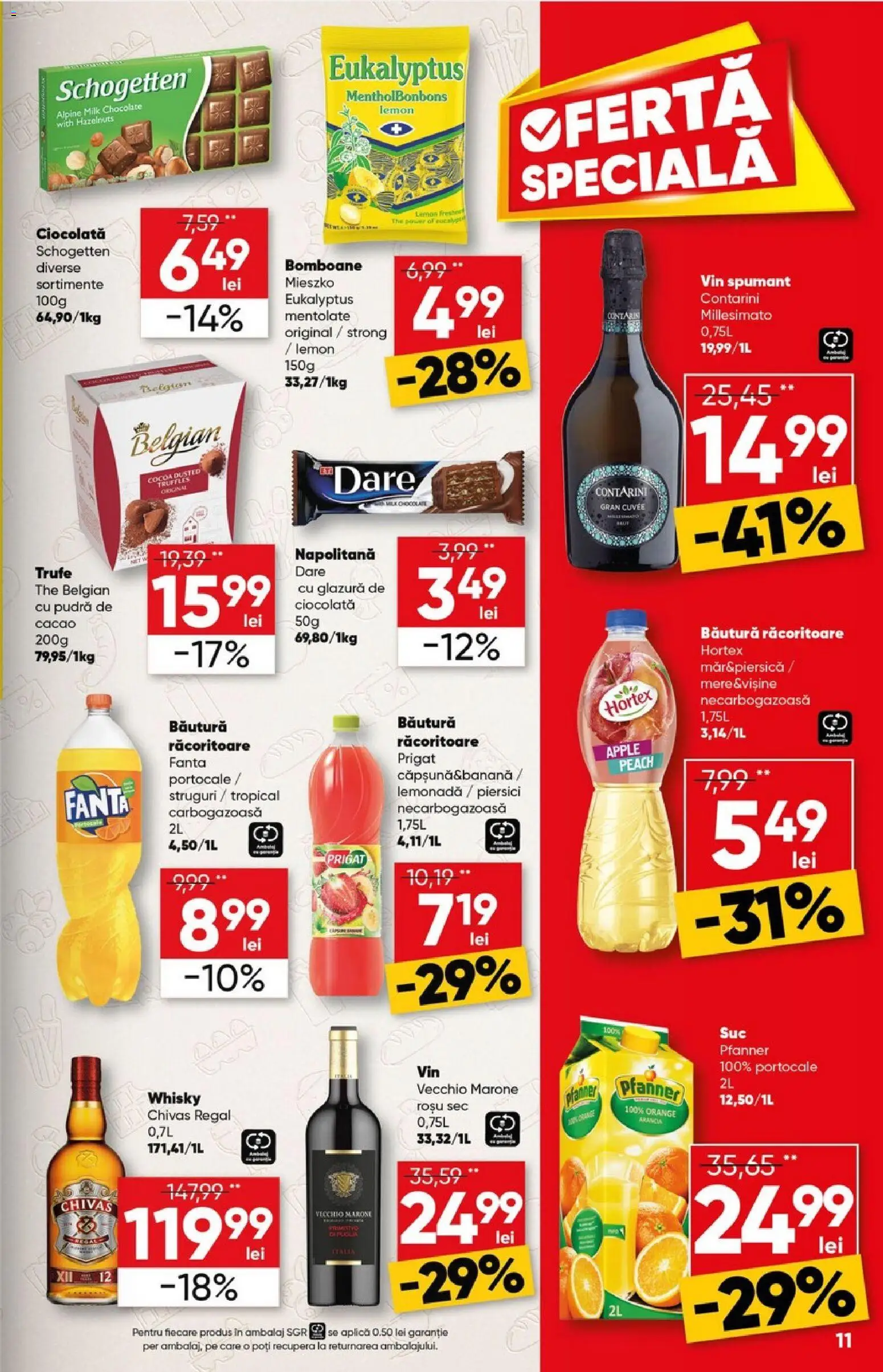 Noul catalog Profi – valabil de la 29.10.2025 | Pagină: 11 | Produse: Duș, Ciocolată, Bomboane, Cacao