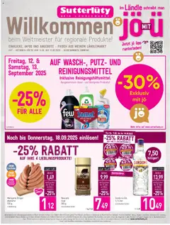 Sutterlüty Flugblatt ab 11.09.2025 gültig