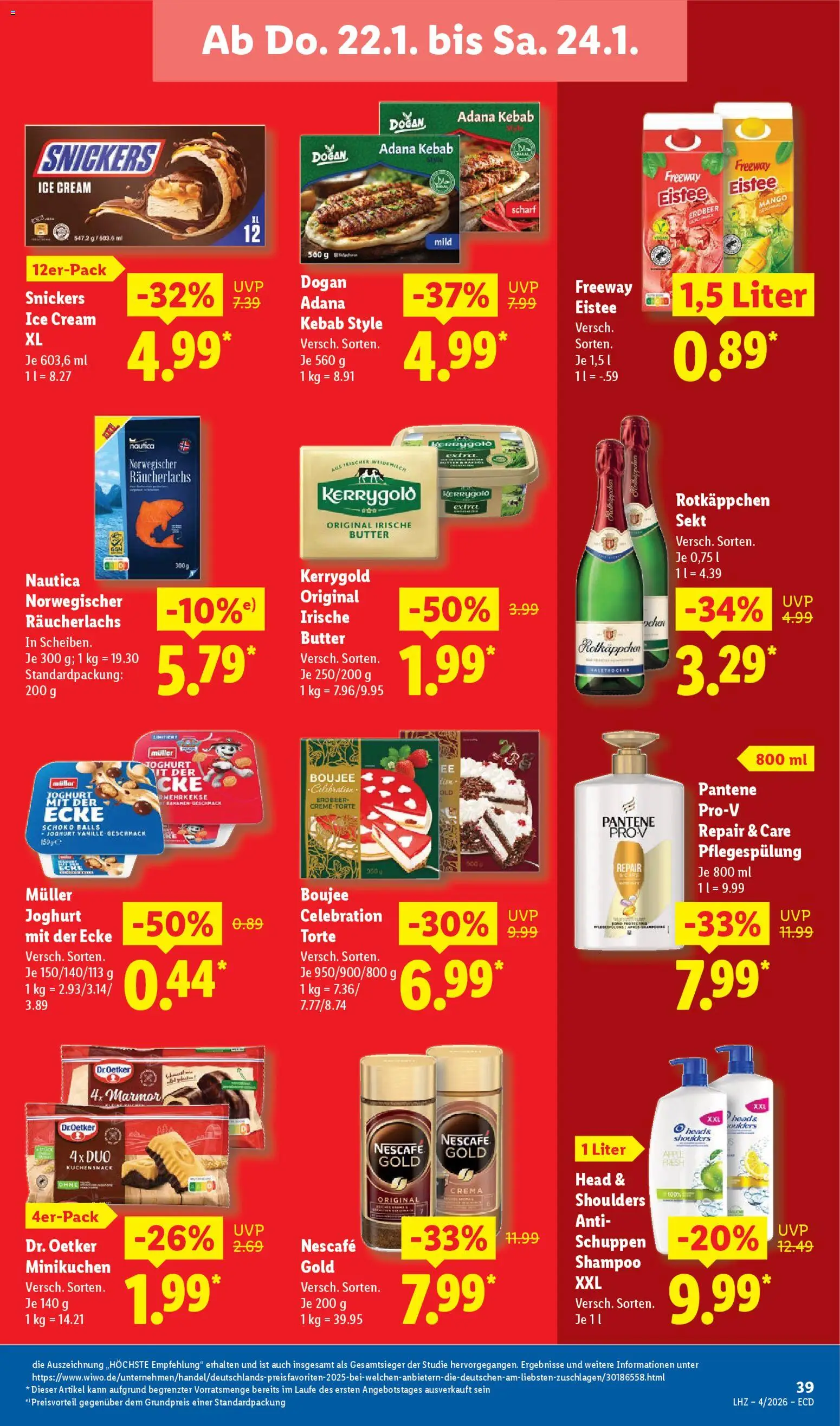 Lidl - Prospekt – gültig ab 19.01.2026 | Seite: 57 | Produkte: Nescafe, Joghurt, Räucherlachs, Mango