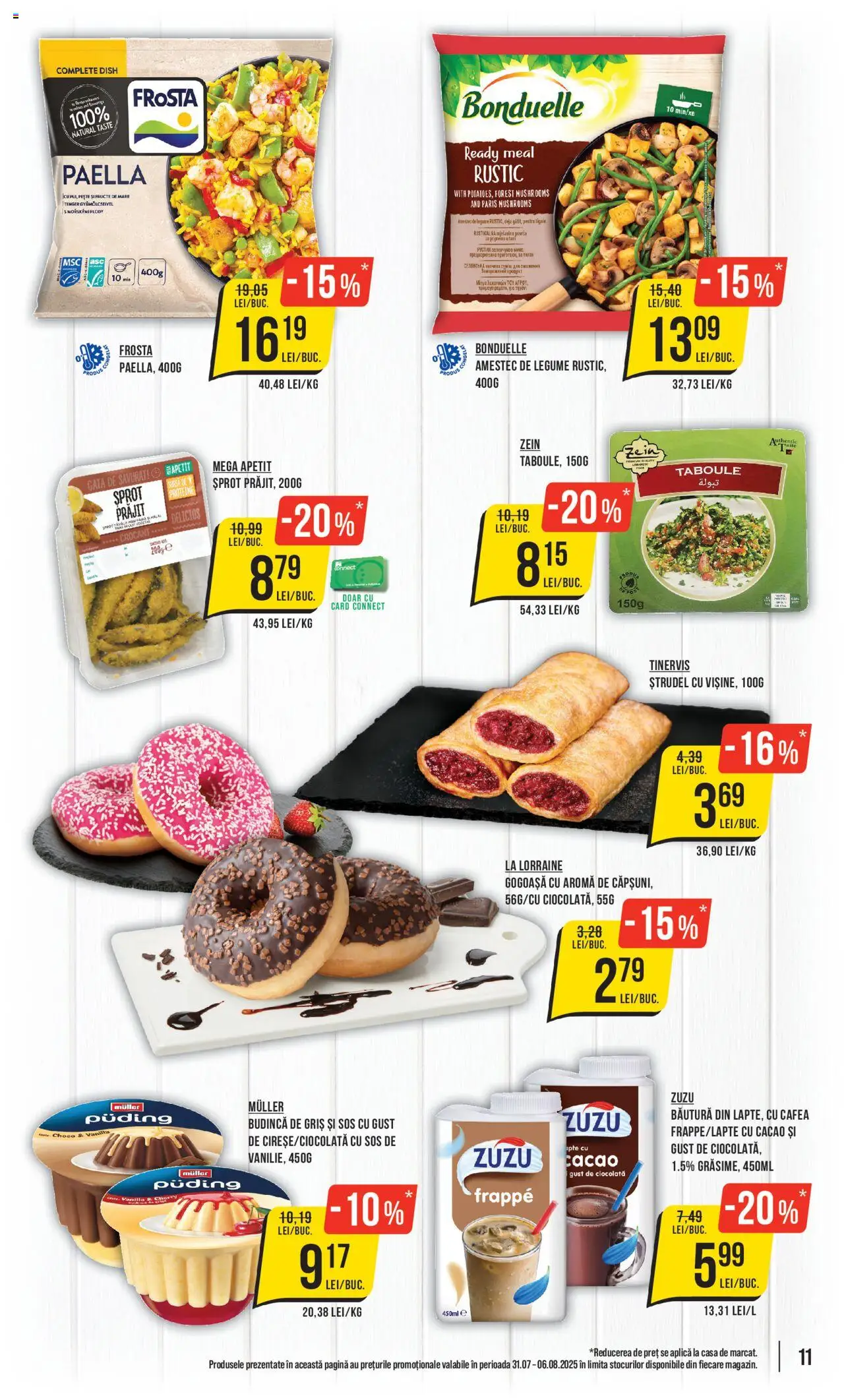 Catalog Mega Image – valabil de la 31.07.2025 | Pagină: 11 | Produse: Masaüstü kılıfı, Divan, Ștrudel, Legume
