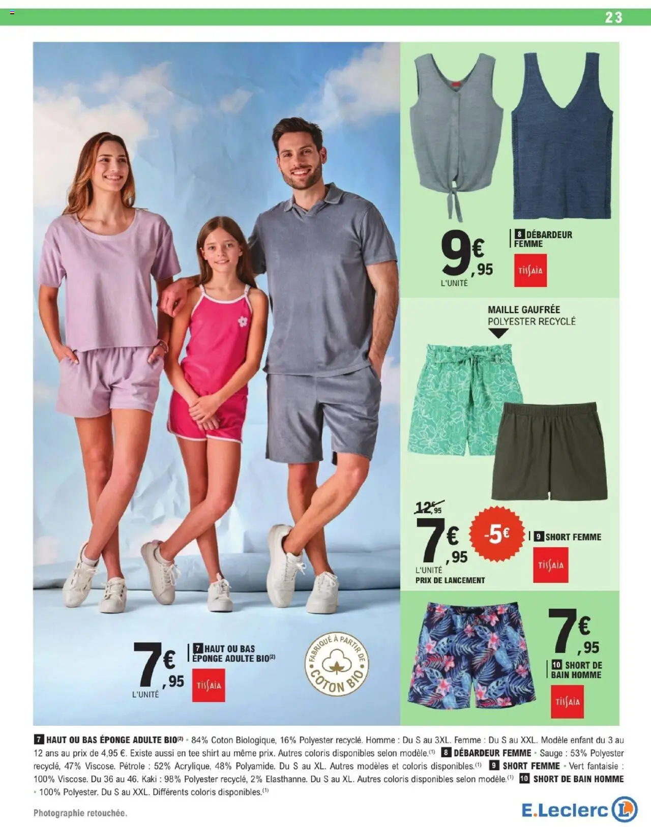  | Page: 23 | Produits: Coton, Kaki, Eponge, Débardeur