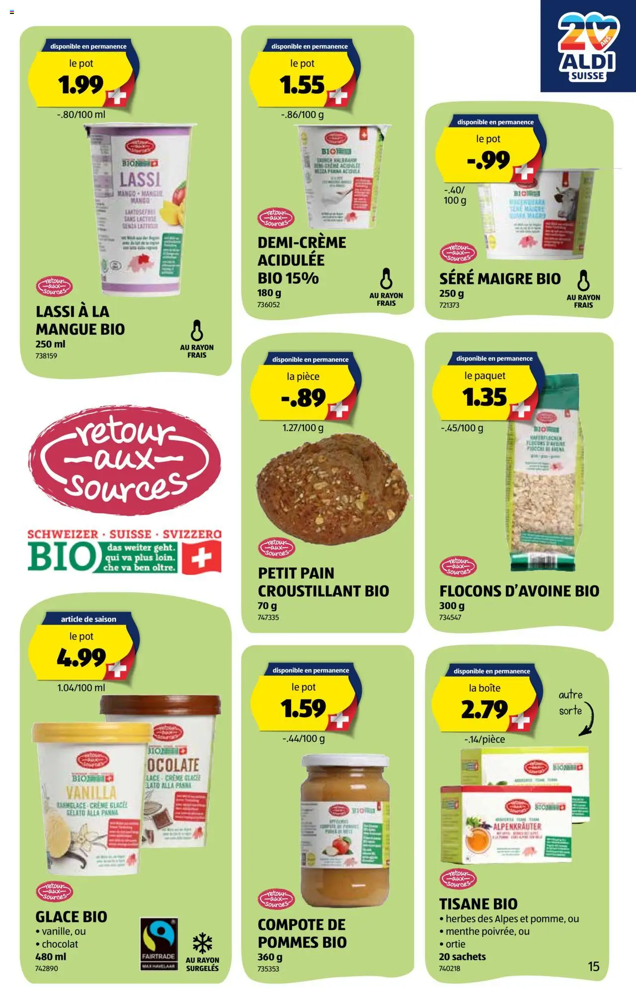 Aldi Prospectus ab 24.07.2025 | Seite: 16 | Produkte: Glace, Mango, Creme