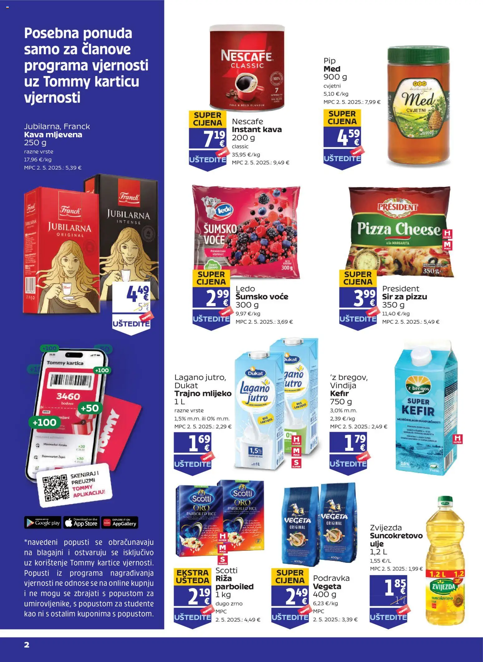Tommy katalog | vrijedi od 30.10.2025 | Stranica: 2 | Proizvodi: Nescafe, Kava, Riža, Vegeta