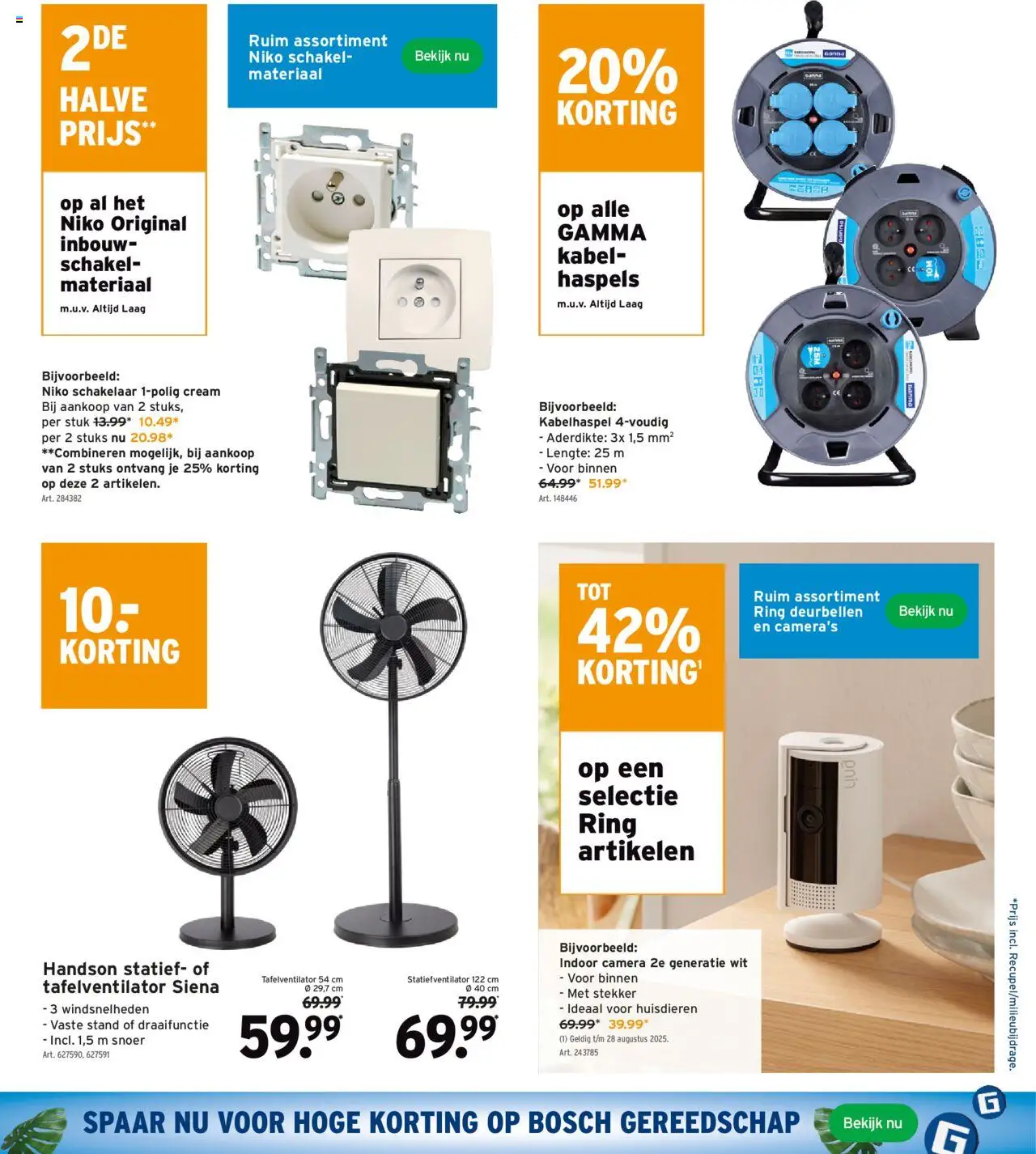 | Pagina: 11 | Producten: Camera, Kabel, Haspels, Ring