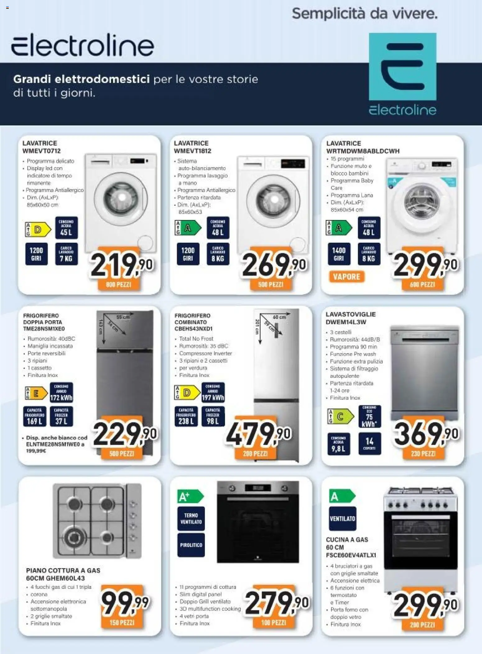 Volantino Unieuro del 04.11.2025 | Pagina: 28 | Prodotti: Compressore, Lavatrice, Piano cottura, Frigorifero