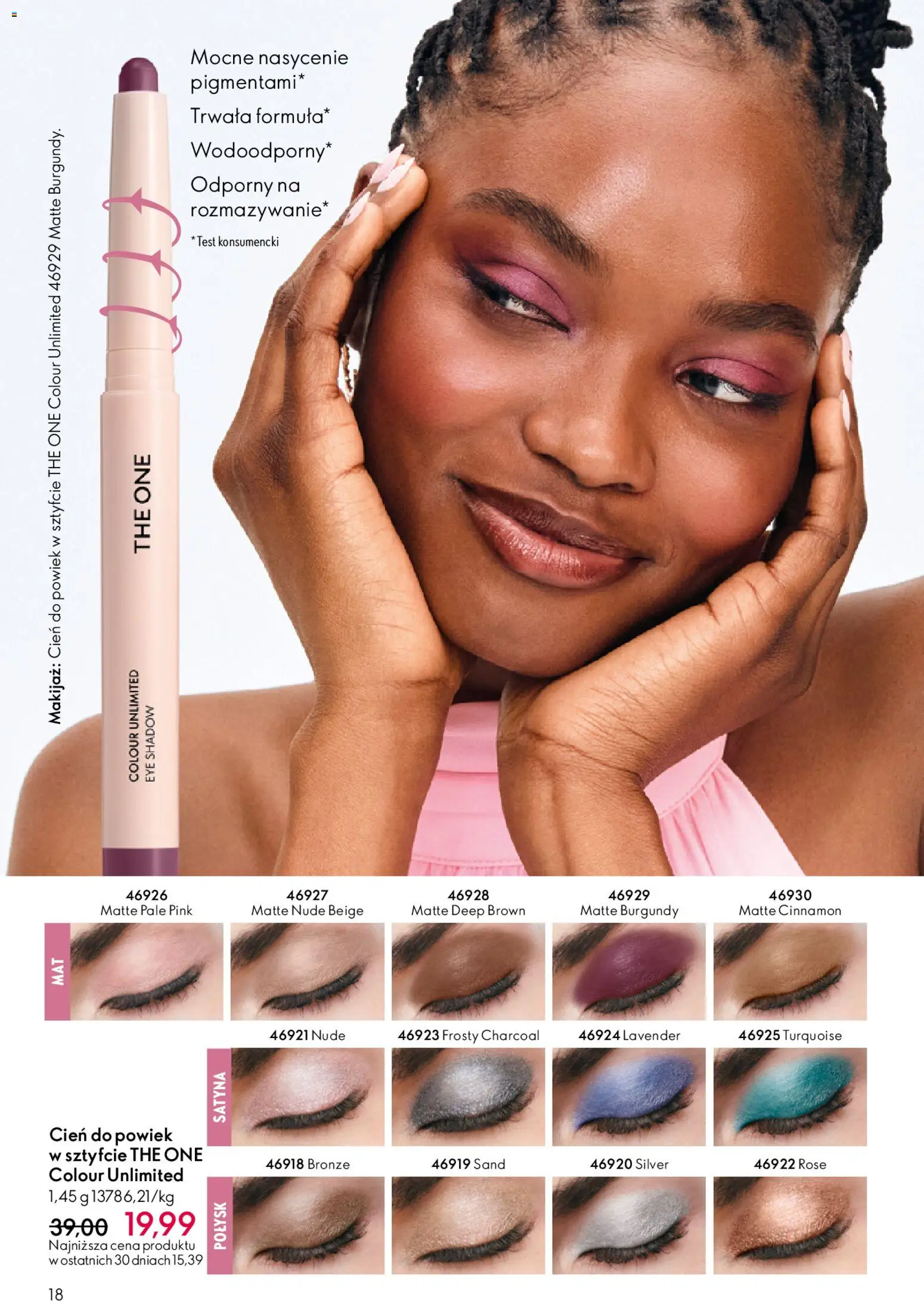 Oriflame Katalog 2 2026 od 21.01.2026 | Strona: 18 | Produkty: Makijaż