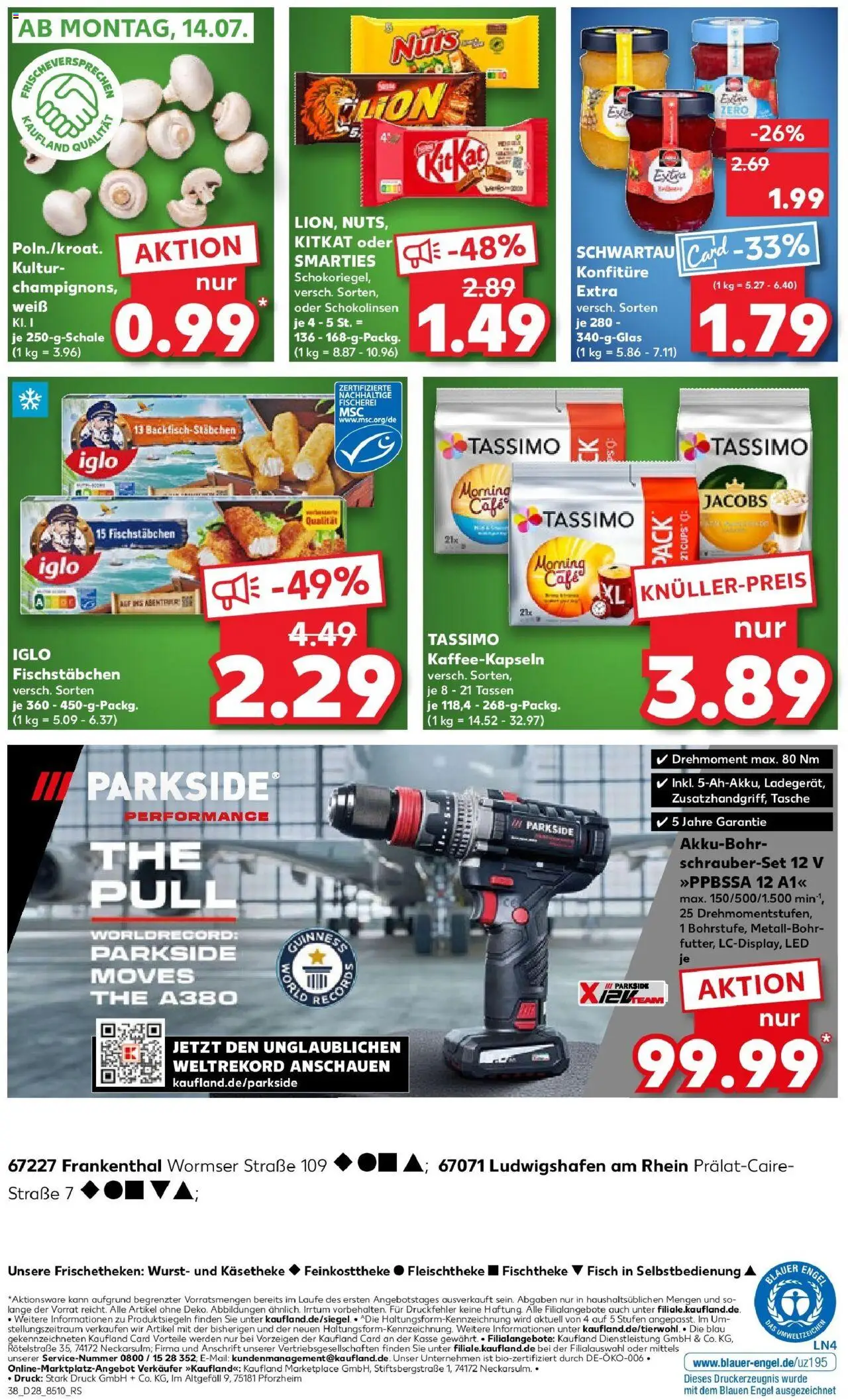 Kaufland prospekt Frankenthal	 - gültig ab dem 13.07.2025 | Seite: 5 | Produkte: Iglo, Fisch, Fischstabchen, Tassimo