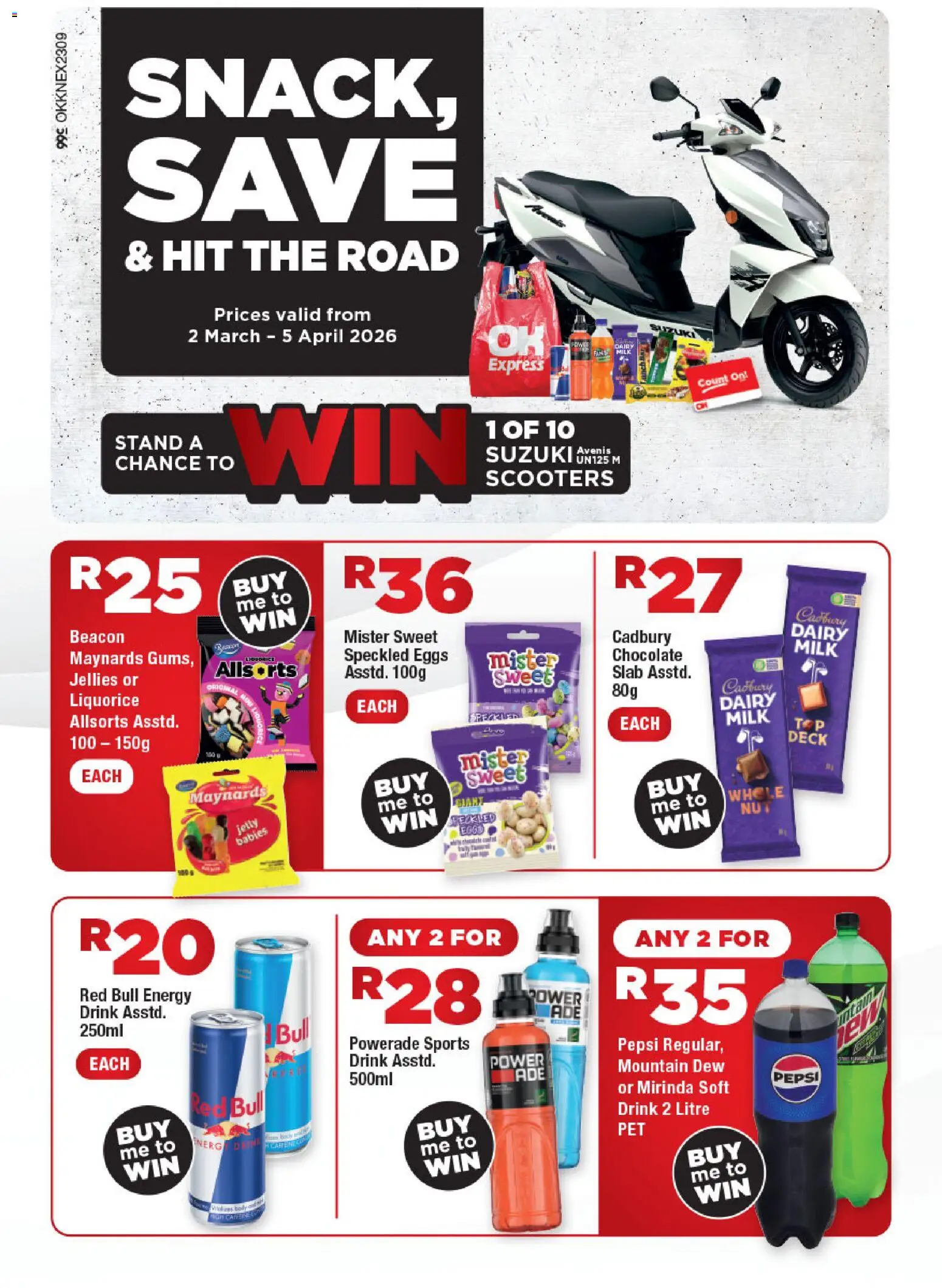 New OK Foods catalogue – valid from 02.03.2026 | Page: 2 | Products: Milk, Eggs, Chocolate