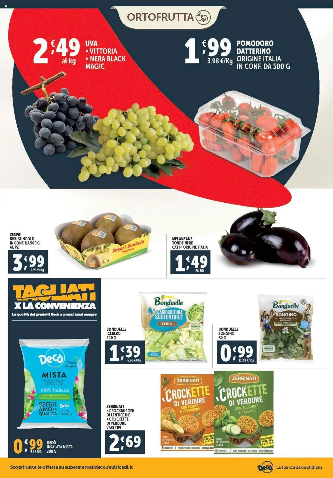 Volantino Decò del 08.08.2025 | Pagina: 6 | Prodotti: Patate, Lenticchie, Zucchine, Friggitrice