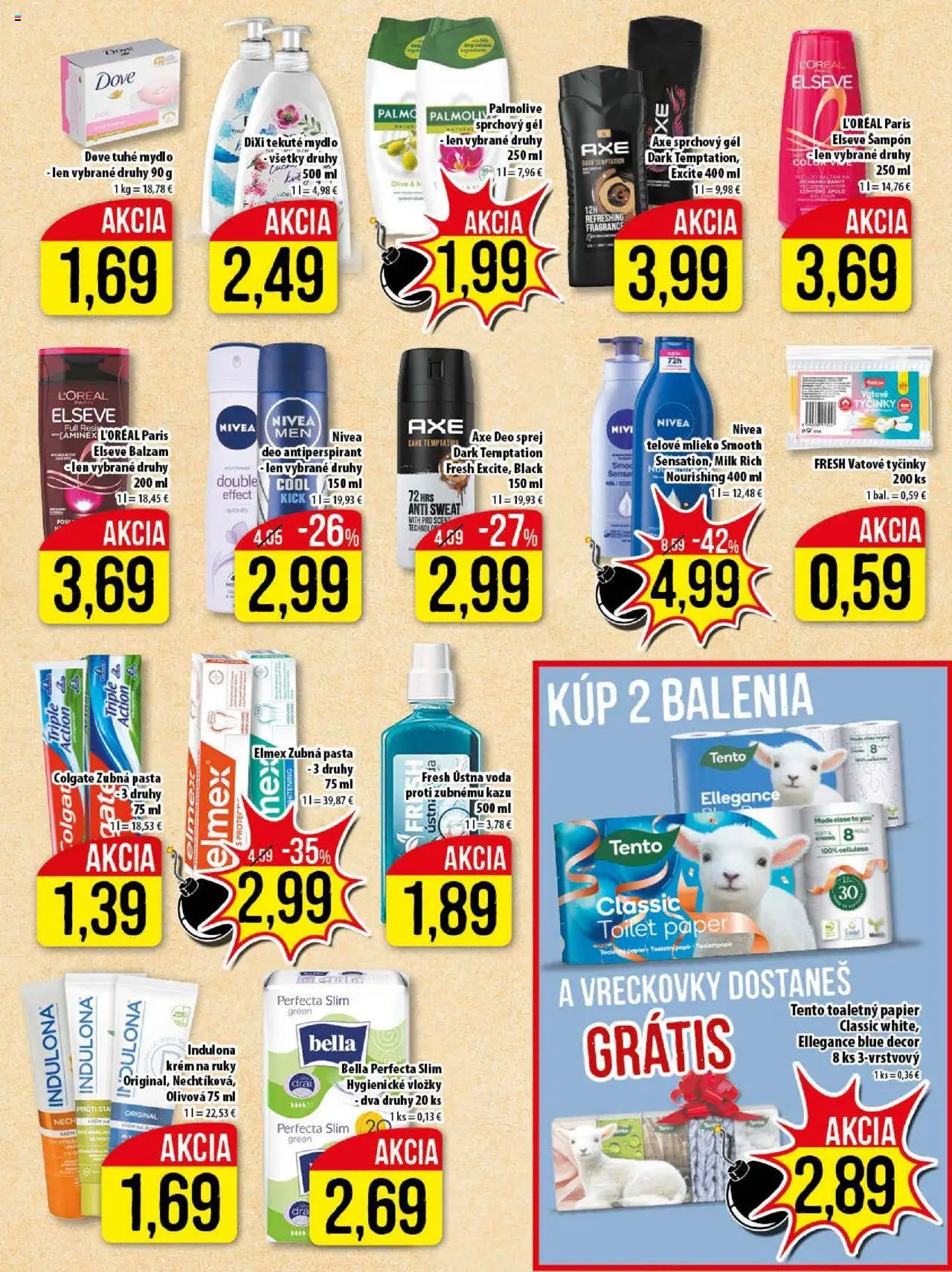 Nové Klas akcie – leták je platný od 06.10.2025 | Strana: 22 | Produkty: Mlieko, Nivea, Antiperspirant, Krém