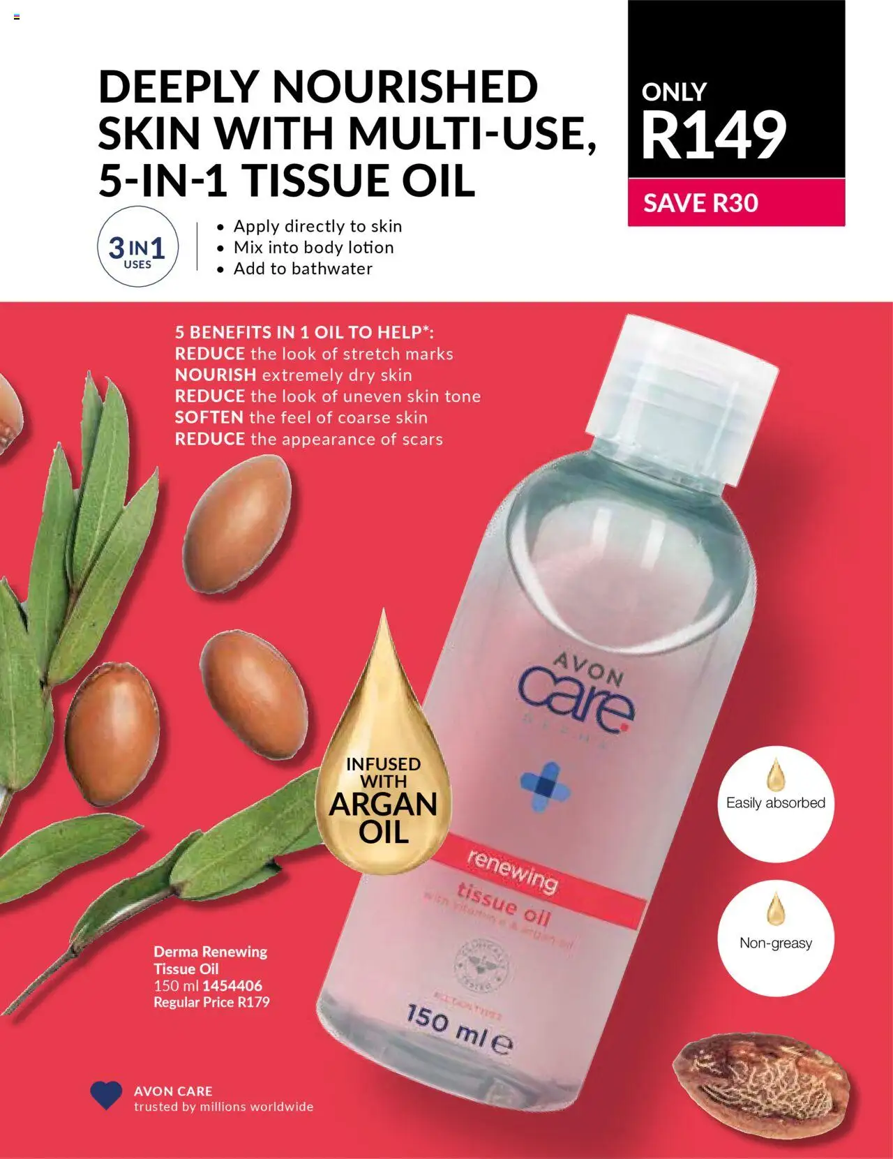 AVON Catalogue  │ valid from 01.07.2025 | Page: 5 | Products: Tissue oil, Oil, Lotion