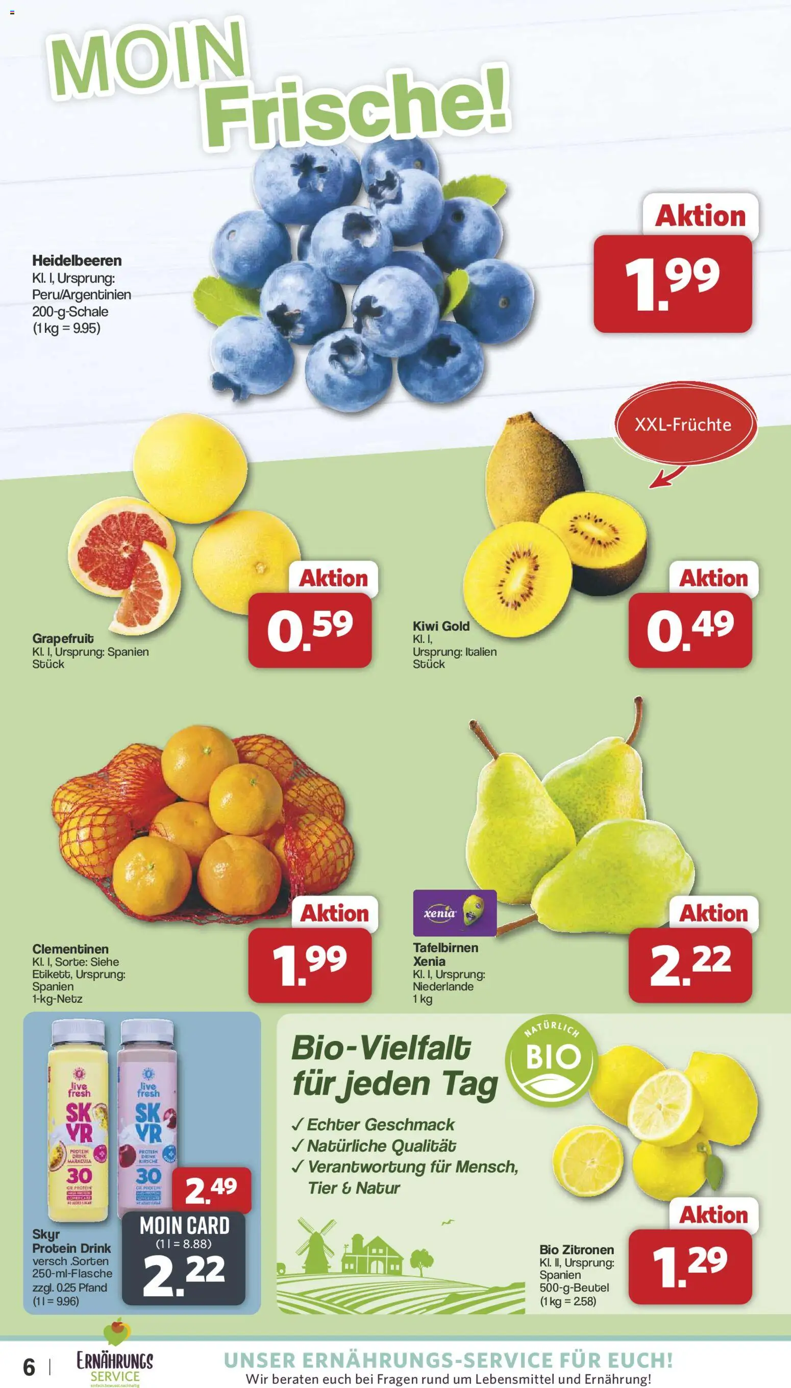 Famila Nordwest Prospekt 	 – gültig ab 12.01.2026 | Seite: 6 | Produkte: Skyr, Heidelbeeren, Grapefruit, Zitronen