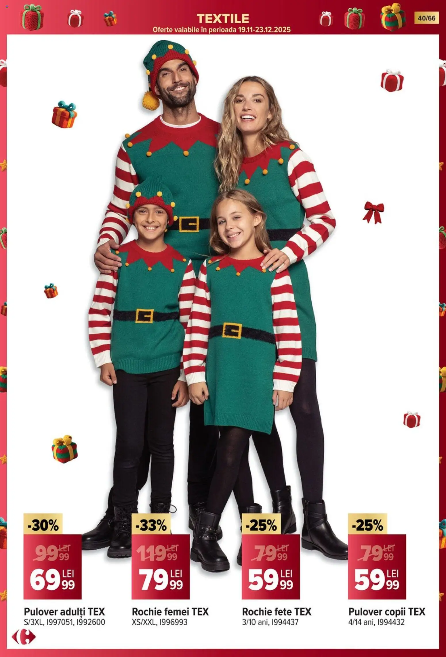 Noul catalog Carrefour – valabil de la 19.11.2025 | Pagină: 40 | Produse: Rochie, Pulover