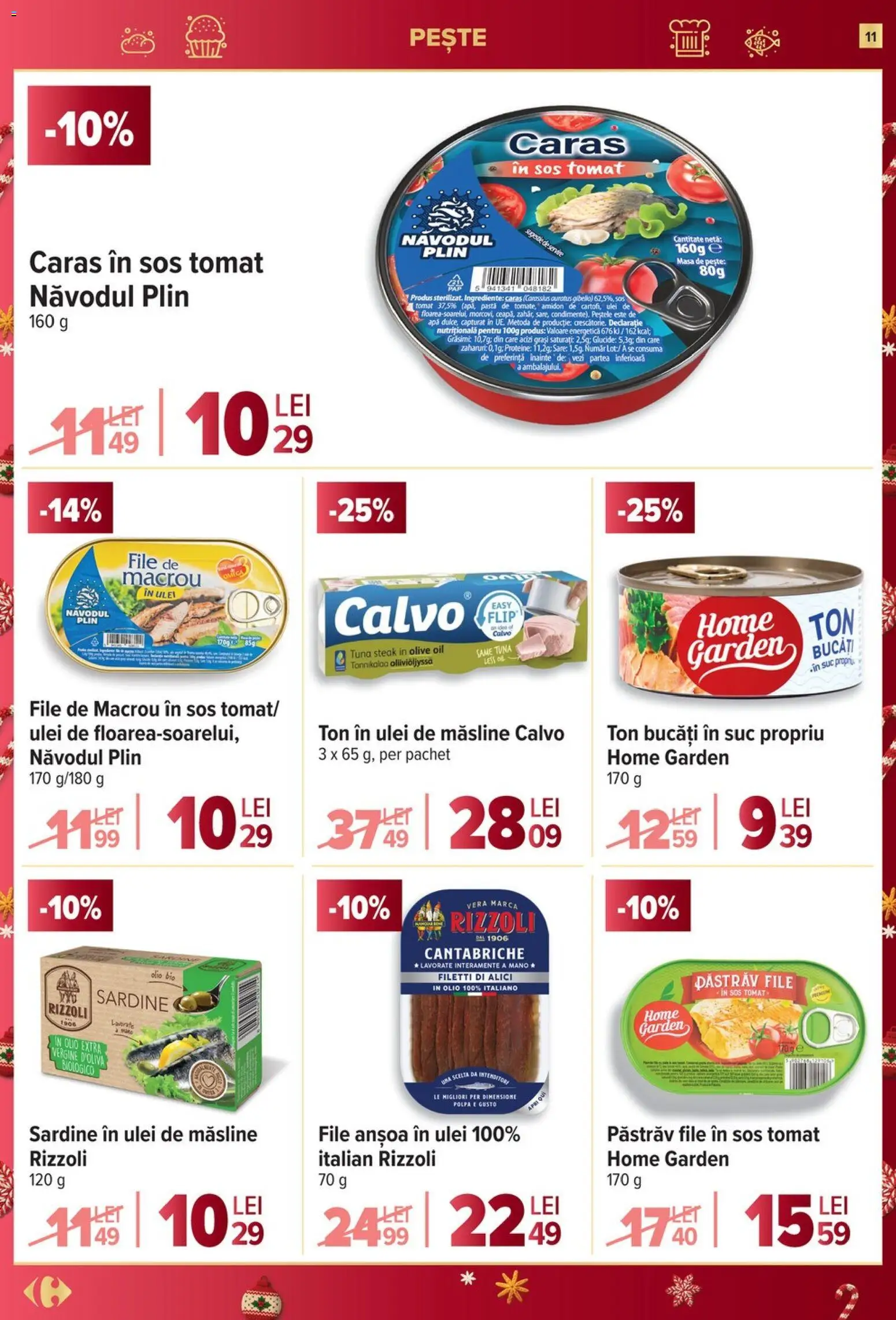 Noul catalog Carrefour – valabil de la 27.12.2025 | Pagină: 11 | Produse: Şerit ödül, Masaüstü kılıfı, Chaussures de ski, Pește