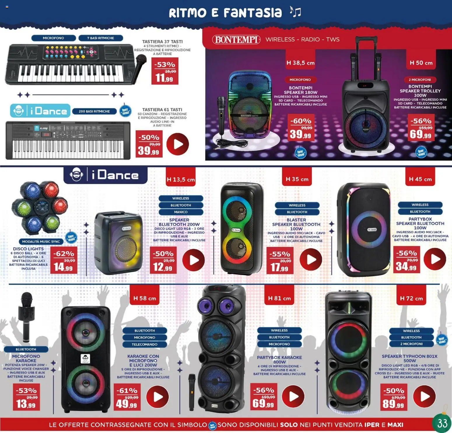 Volantino Happy Casa del 22.11.2025 | Pagina: 33 | Prodotti: Telecomando, Tastiera, Disco, USB