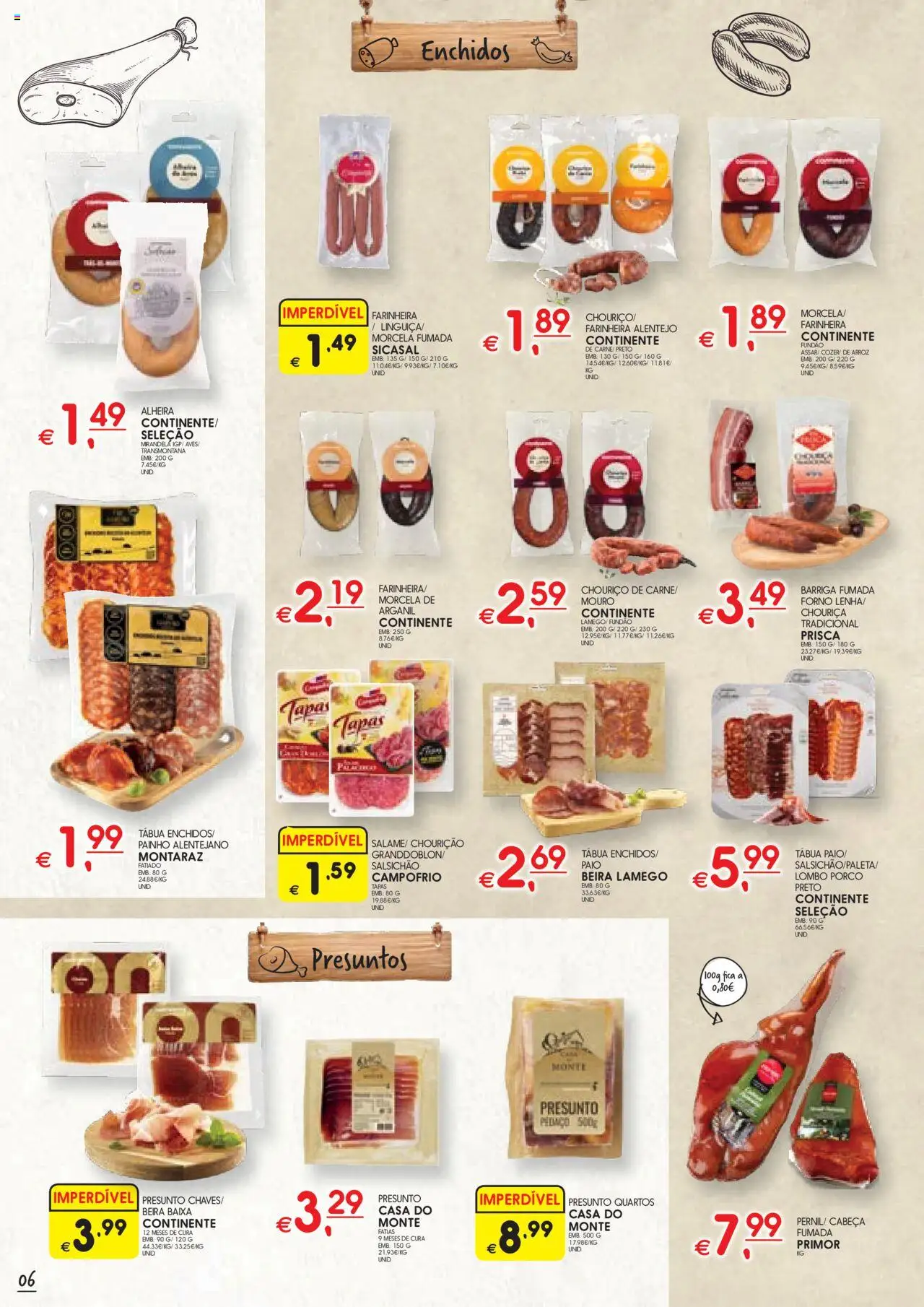Meu Super folheto │ válido de 25.09.2025 | Página: 6 | Produtos: Tábua, Lombo, Presunto, Alheira