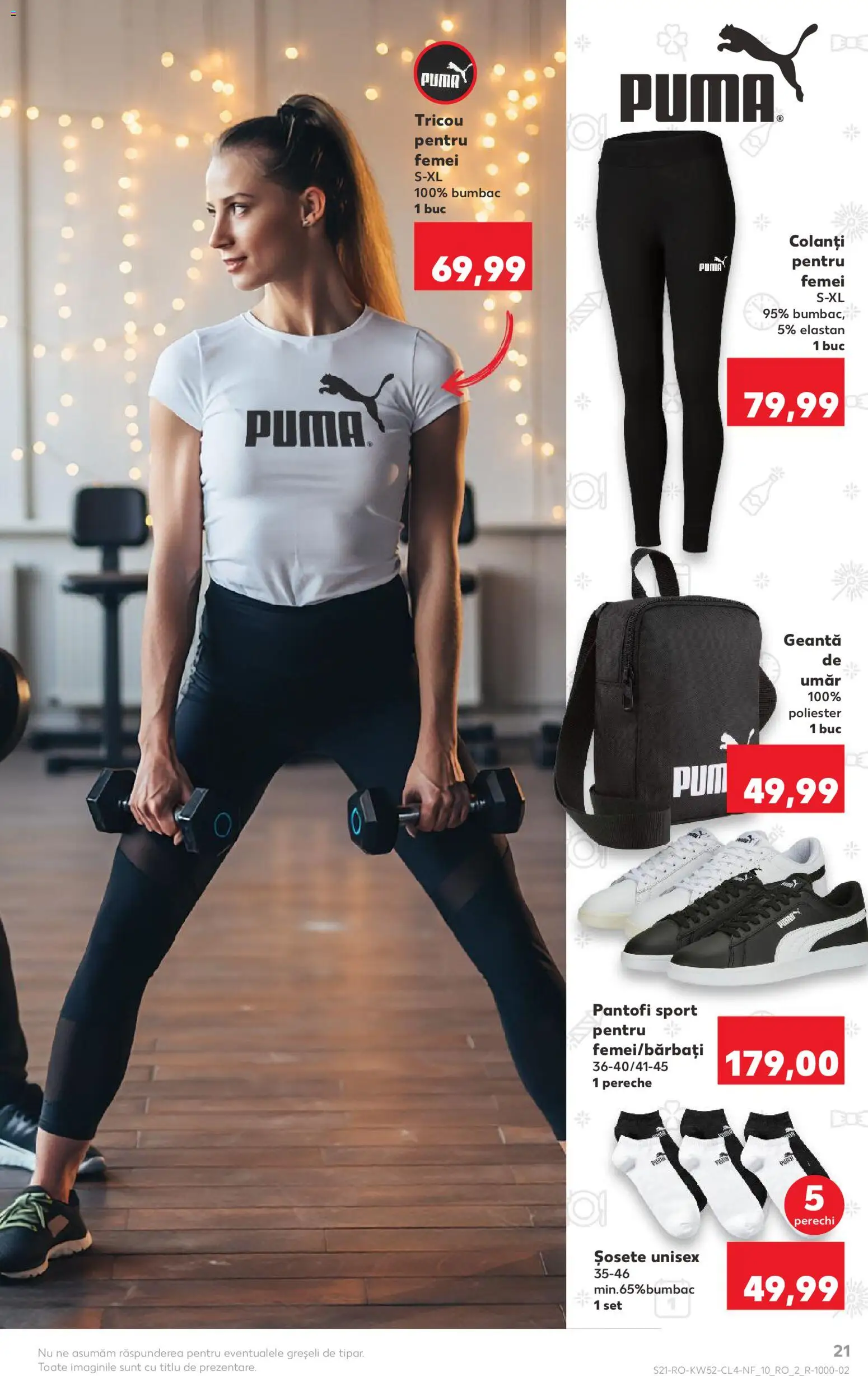 Noul catalog Kaufland – valabil de la 24.12.2025 | Pagină: 21 | Produse: Pantofi, Tricou, Șosete, Colanți