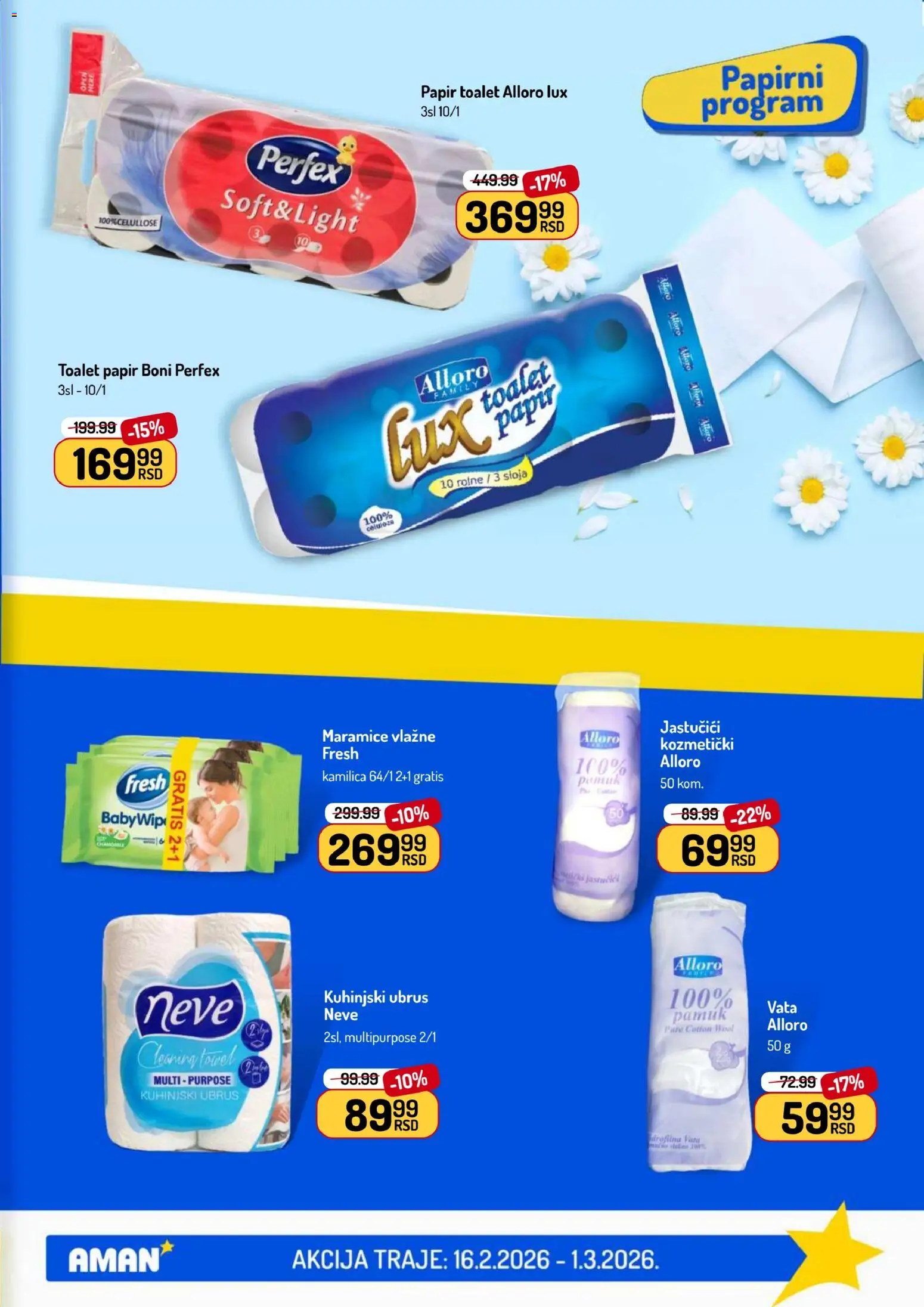 Aman katalog - važi od 16.02.2026 | Strana: 45 | Proizvode: Toalet papir, Ubrus