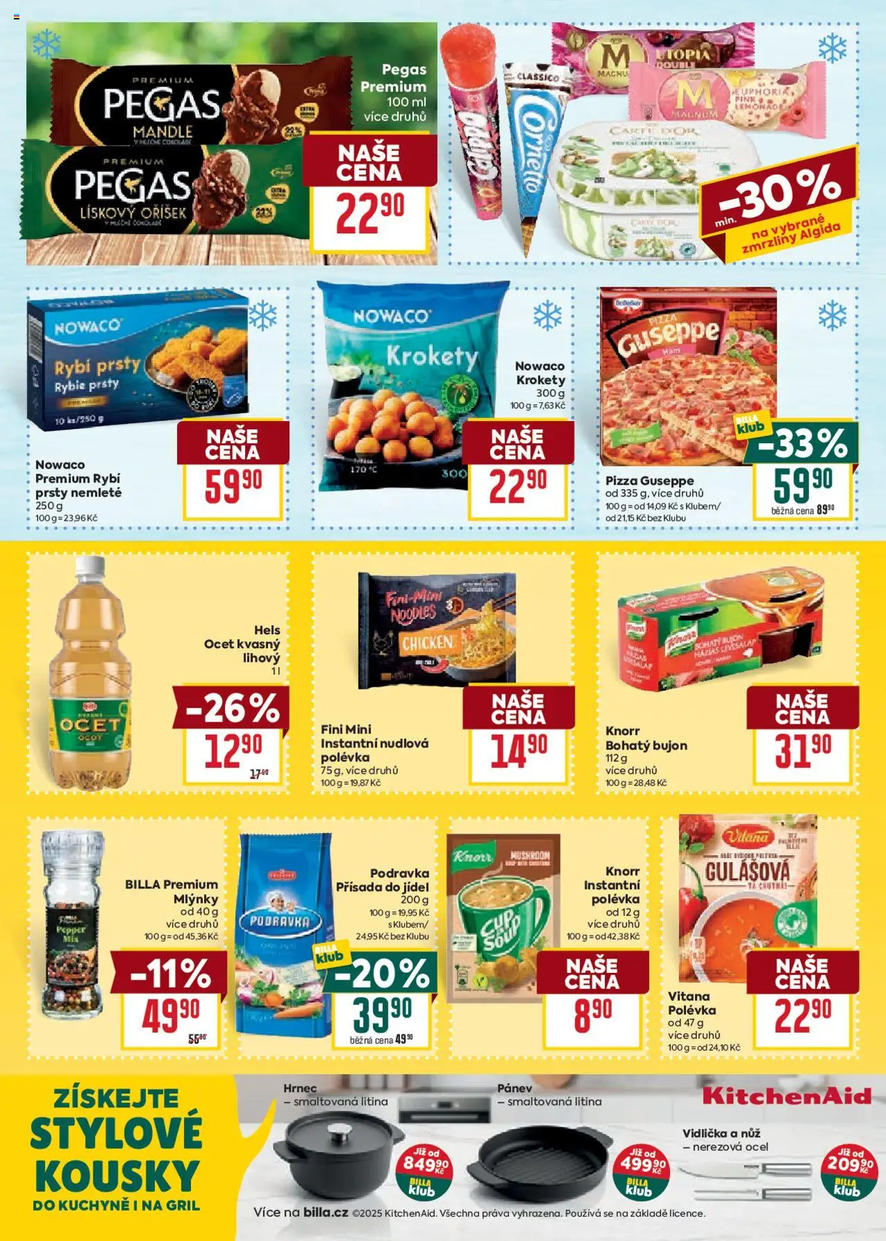 Billa Velký leták od 02.07.2025 | Strana: 18 | Produkty: Krokety, Pánev, Knorr, Rybí prsty