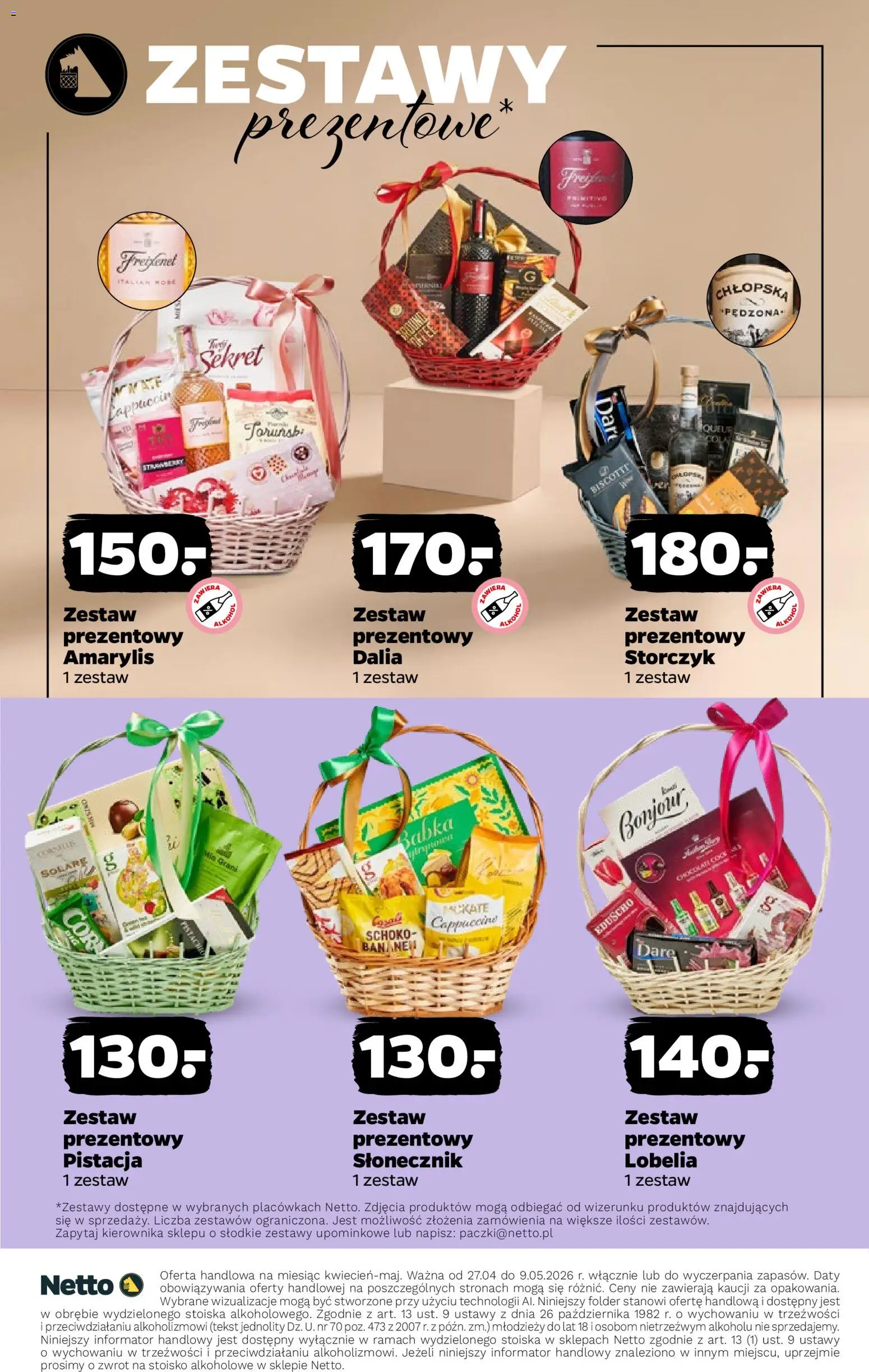 Netto gazetka - Wina od 27.04.2026 | Strona: 24 | Produkty: Amarylis, Słonecznik, Babka, Storczyk