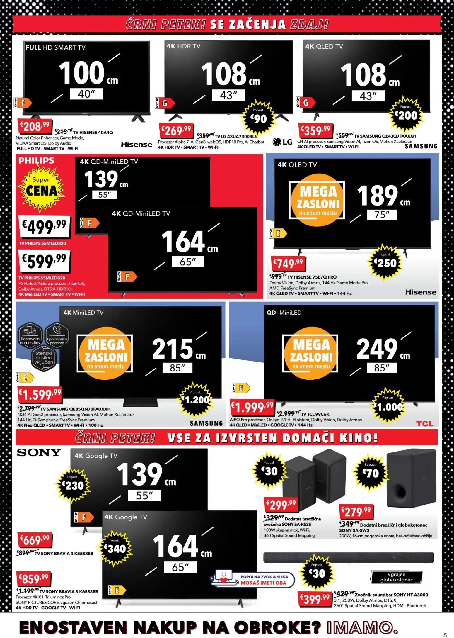 Novi Harvey Norman katalog ponudbe – veljaven od 20.11.2025 | Stran: 5 | Izdelki: Tv, Audio, Zvocnik