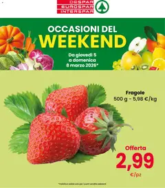 Anteprima del volantino Interspar volantino Weekend valido a partire dal 05.03.2026