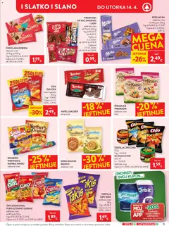 Katalog Spar - Pregled kataloga iz trgovine Spar, vrijedi od 08.04.2026 | Stranica: 12 | Proizvodi: Dorina, Čokolada, Čips, Keks