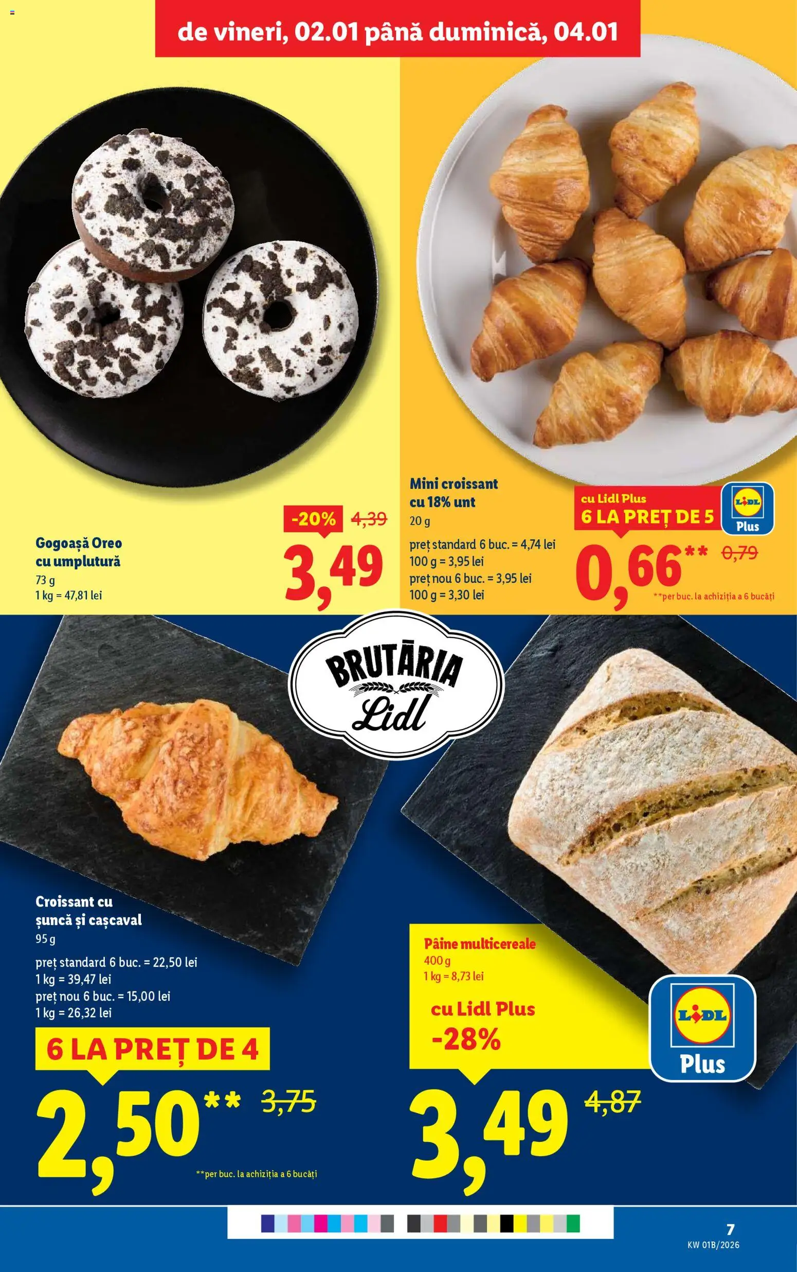 Noul catalog Lidl – valabil de la 02.01.2026 | Pagină: 7 | Produse: Divan, Cașcaval, Unt, Șuncă