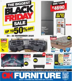 OK Furniture specials catalogue – valid from 24.11.2025
