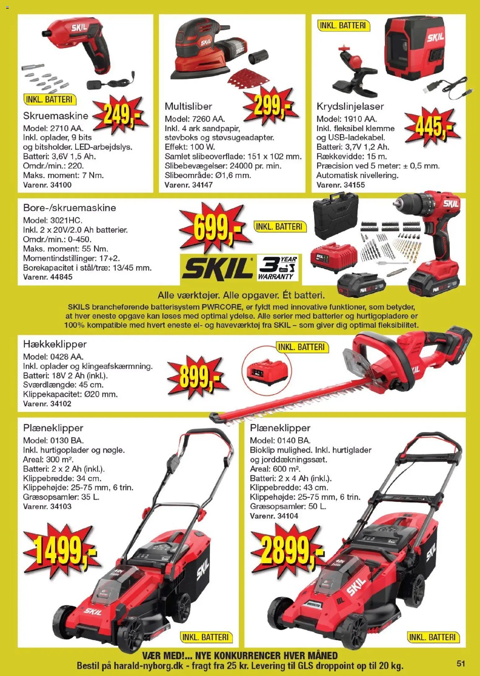 Harald Nyborg tilbudsavis – gyldig fra 23.04.2026 | Side: 53 | Produkter: Batterier, Klemme, Søm, Batteri