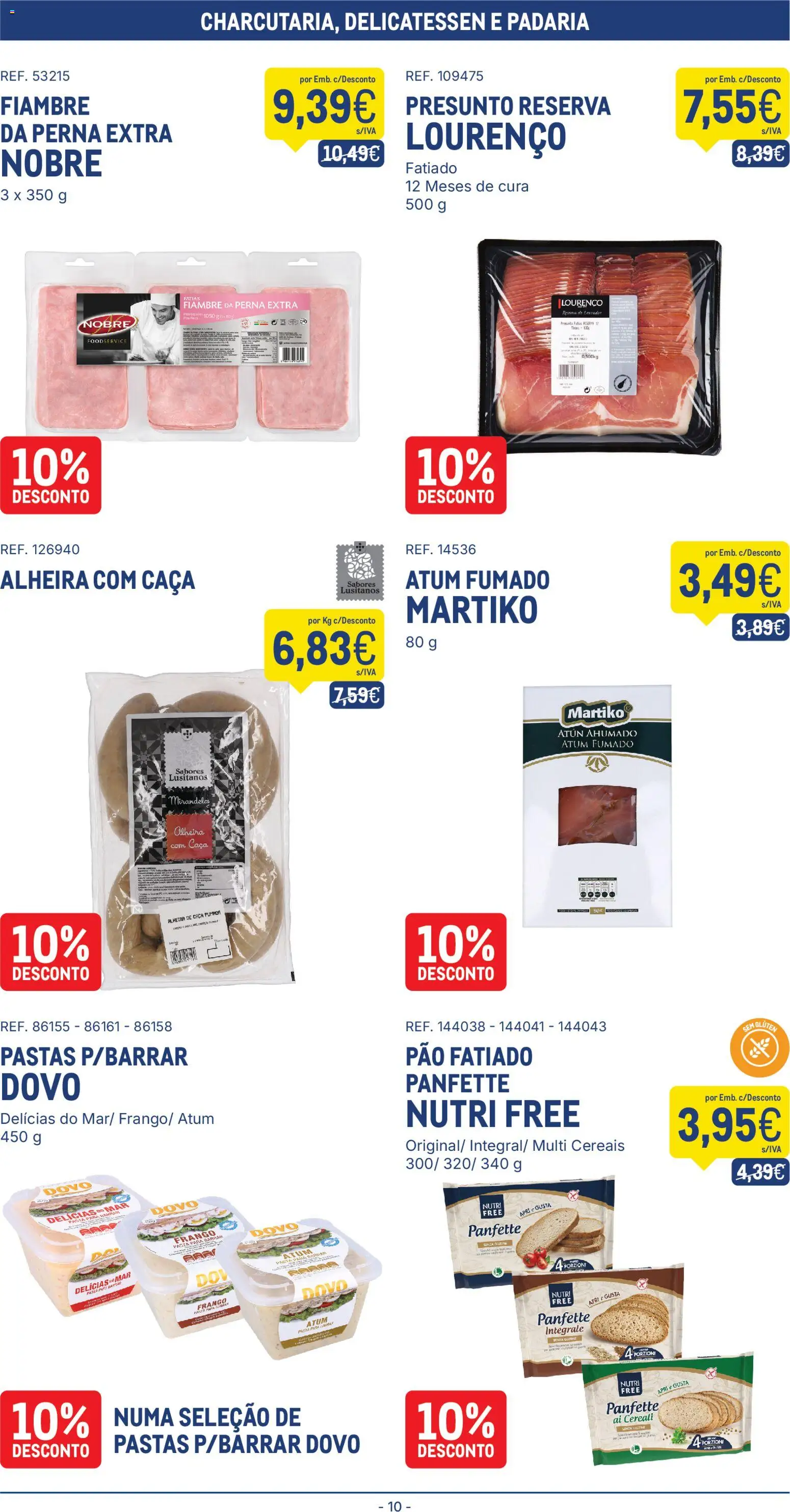 Makro folheto │ válido de 21.04.2026 | Página: 10 | Produtos: Atum, Frango, Padaria, Cereais