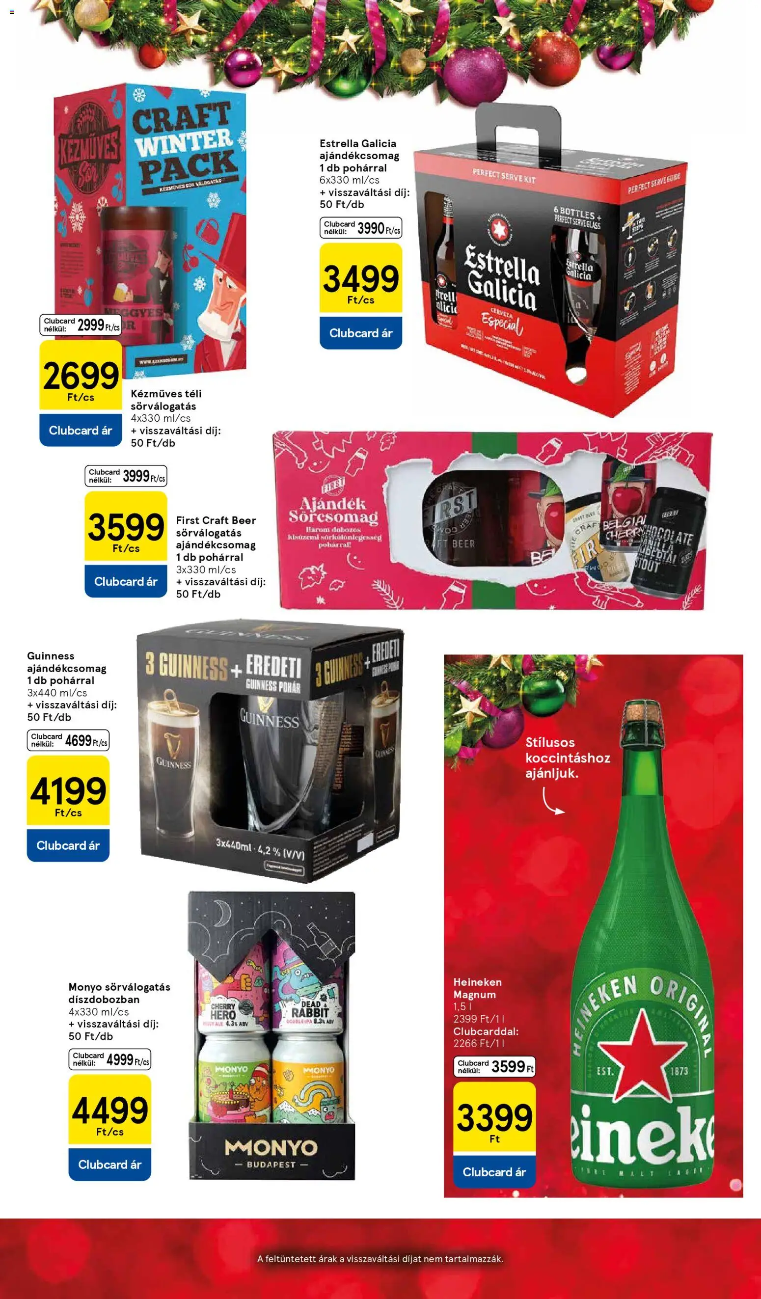 Tesco akciós ujság - amely érvényes a következő dátumtól: 06.11.2025 | Oldal: 9 | Termékek: Magnum, Heineken, Pohár