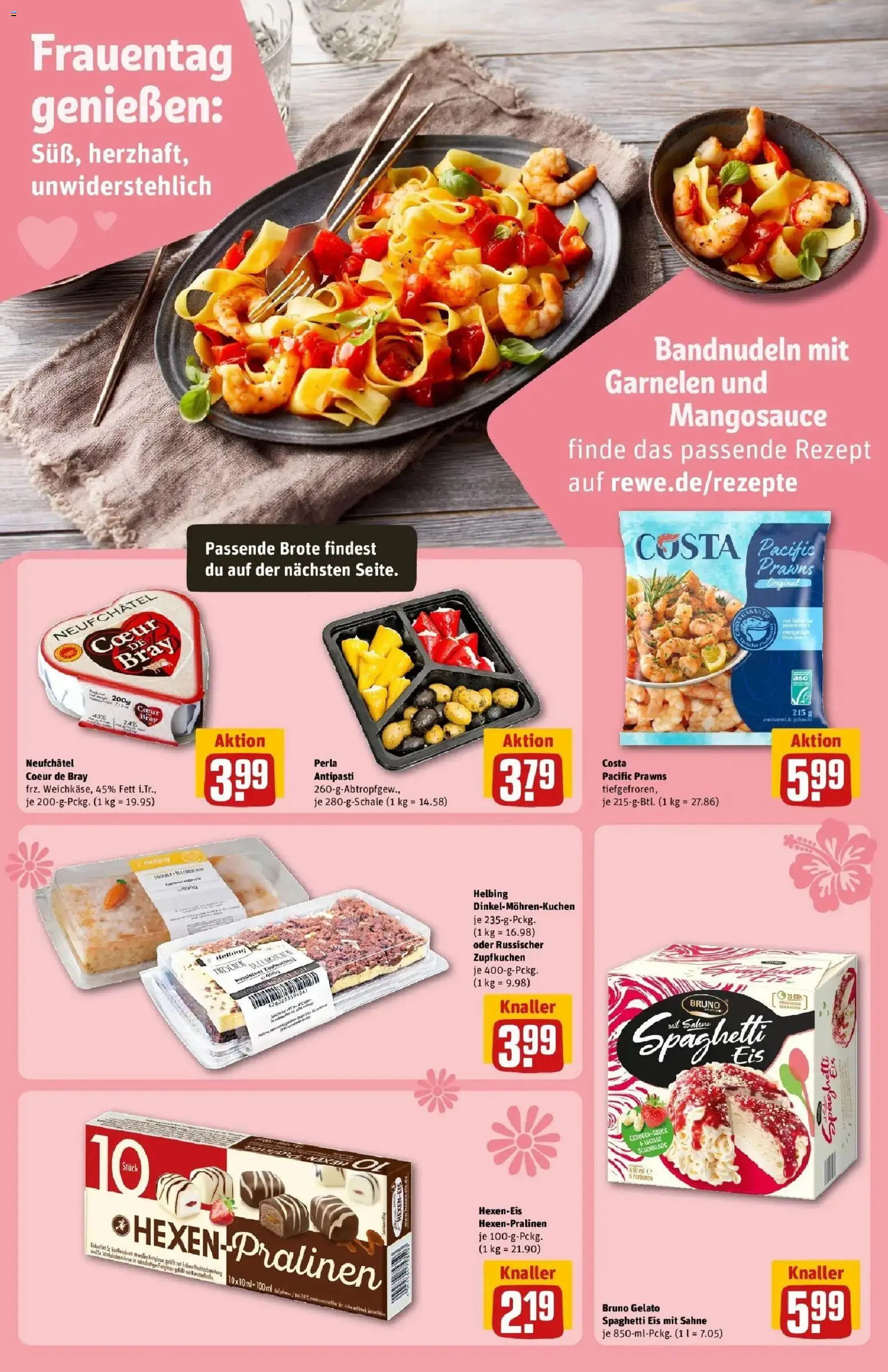 Rewe Prospekt Elsterwerda	 – gültig ab 02.03.2026 | Seite: 22 | Produkte: Garnelen, Sahne, Eis