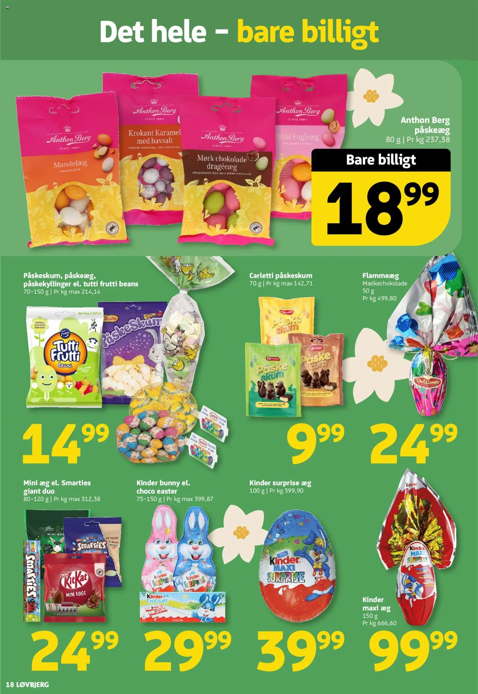 Løvbjerg tilbudsavis – gyldig fra 06.03.2026 | Side: 18 | Produkter: Æg, Chokolade
