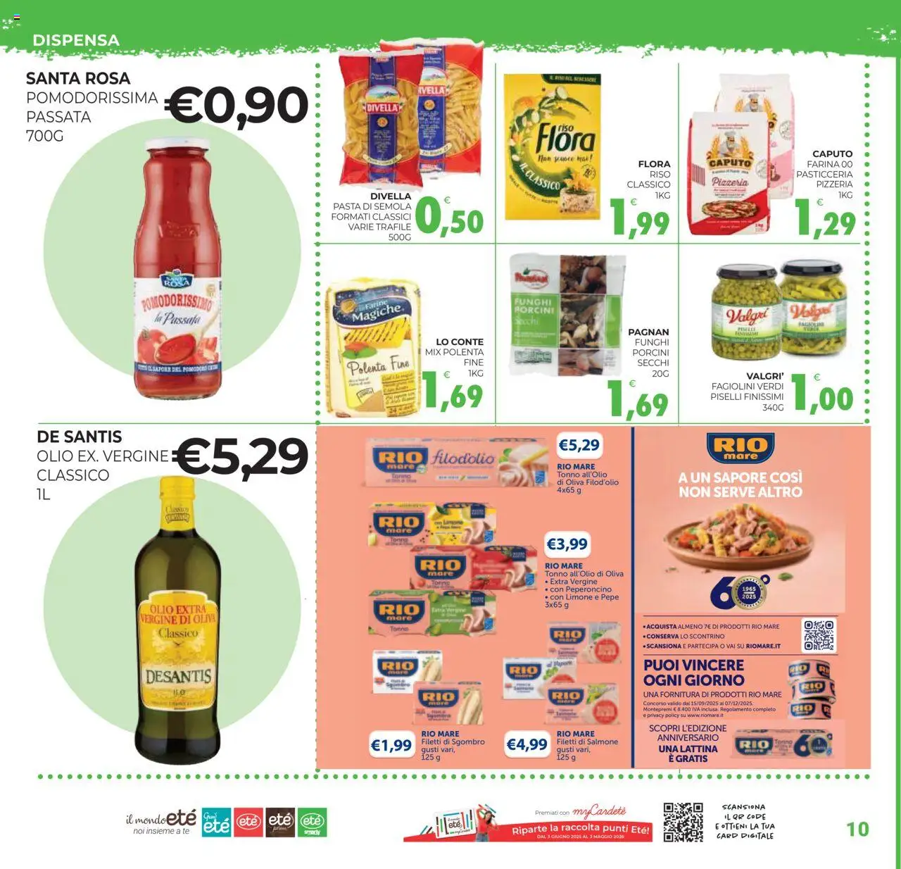 Volantino Eté del 21.10.2025 | Pagina: 10 | Prodotti: Salmone, Farina, Peperoncino, Funghi