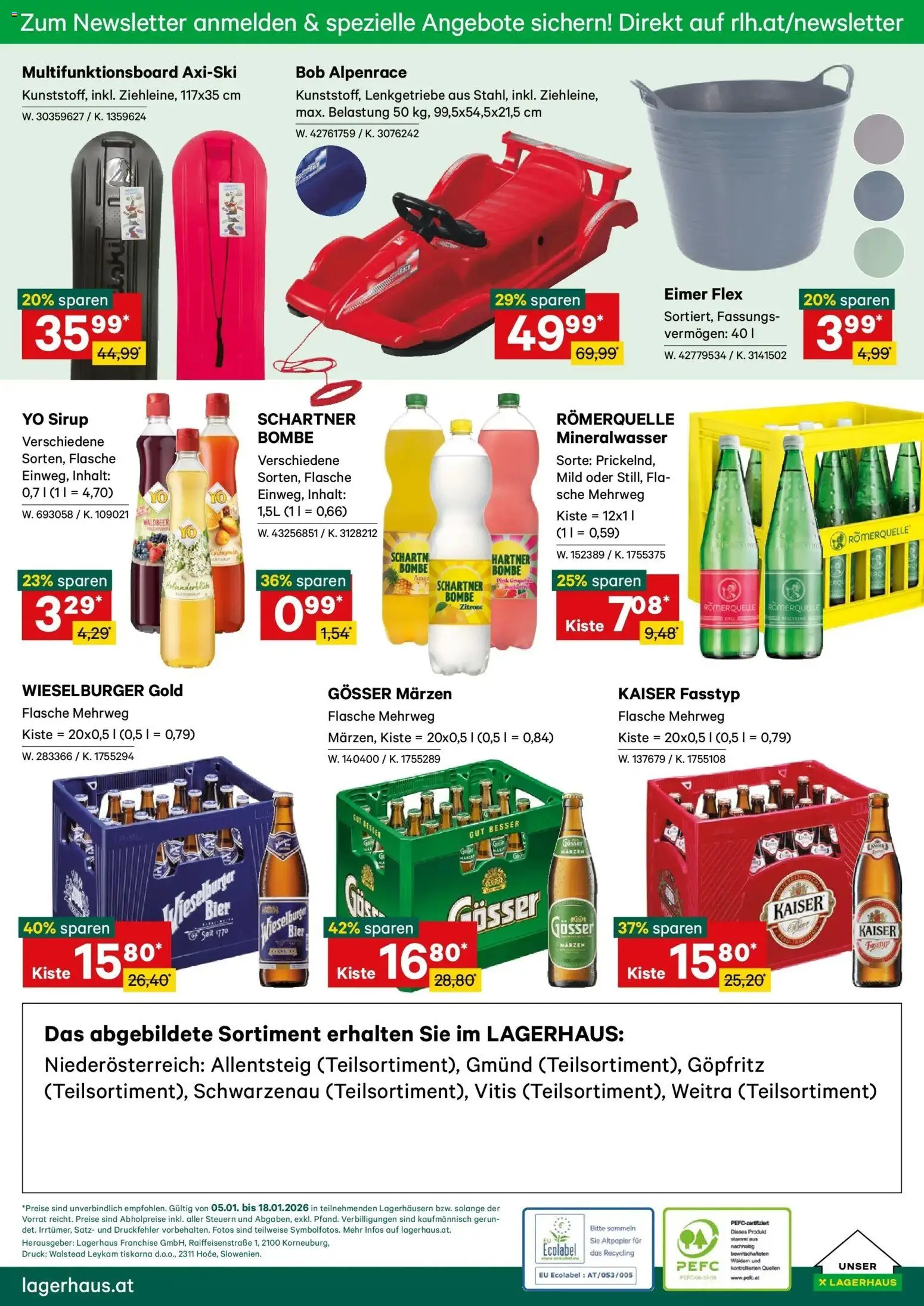 Lagerhaus Wochenangebote gültig ab 05.01.2026 | Seite: 6 | Produkte: Bier