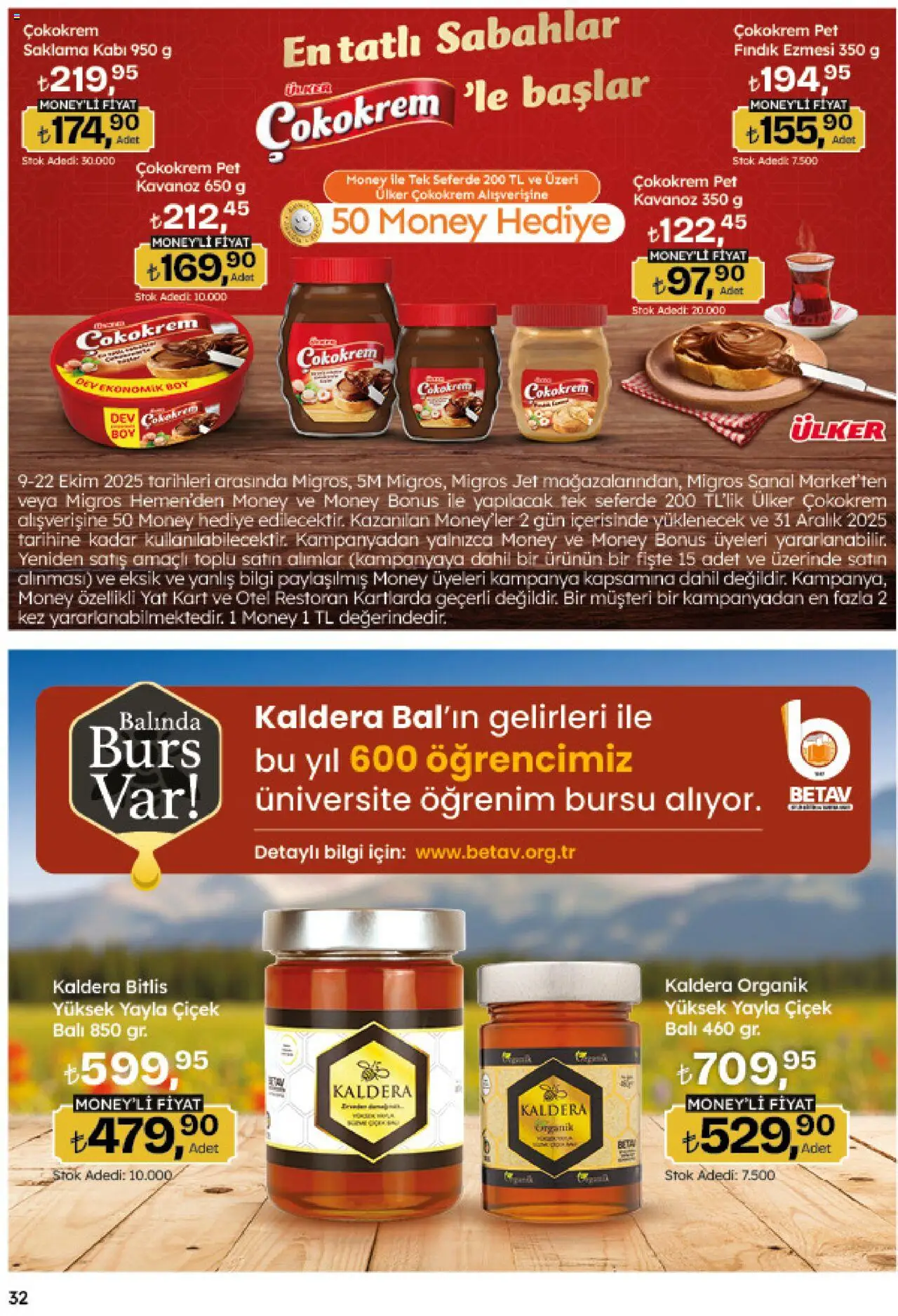 Migros Katalog - Migroskop - 09.10.2025 tarihinden itibaren geçerlidir | Sayfa: 32 | Ürünler: Fındık