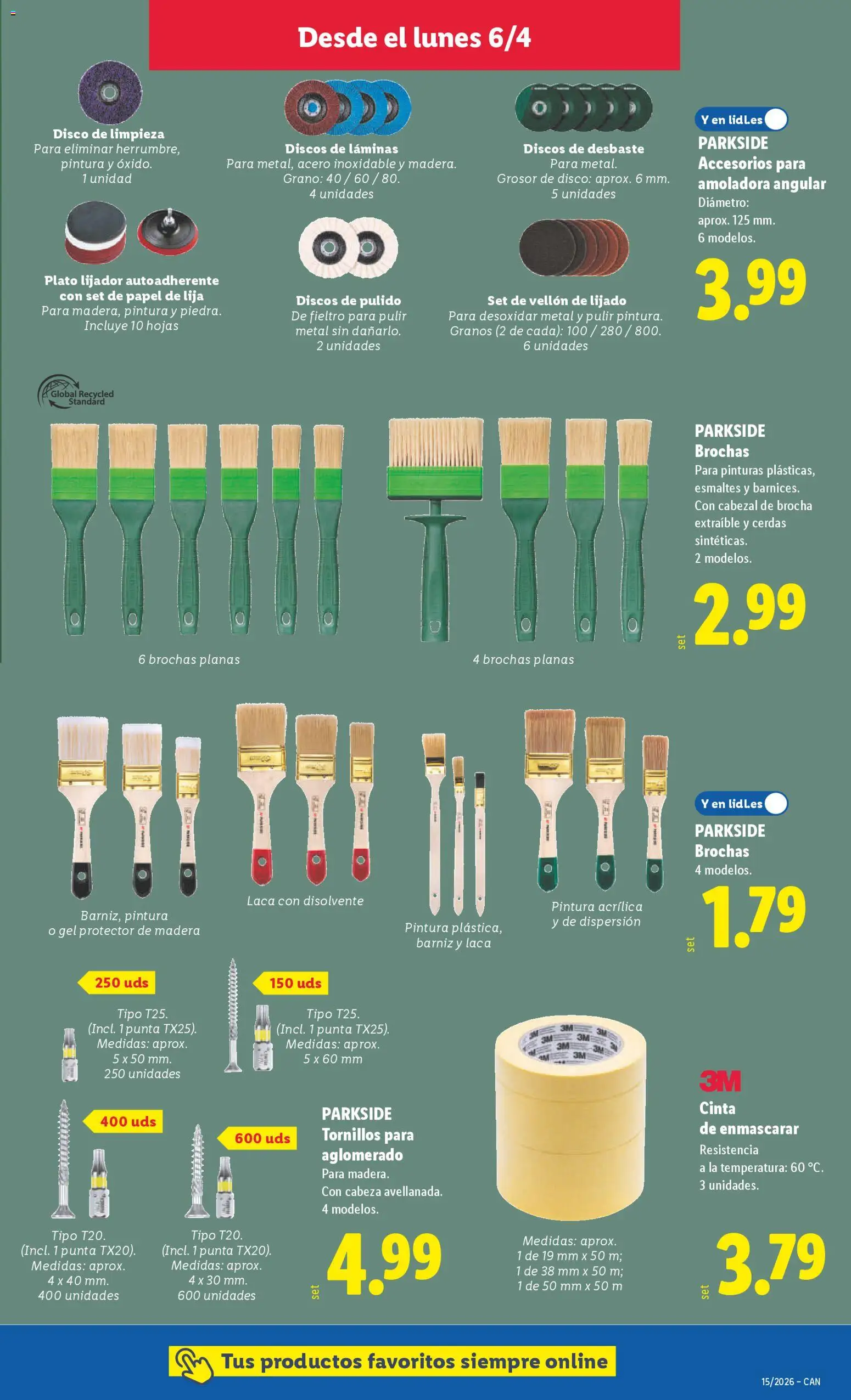 Lidl folleto de bazar │ válido desde el 06.04.2026 | Página: 11 | Productos: Disco, Brocha