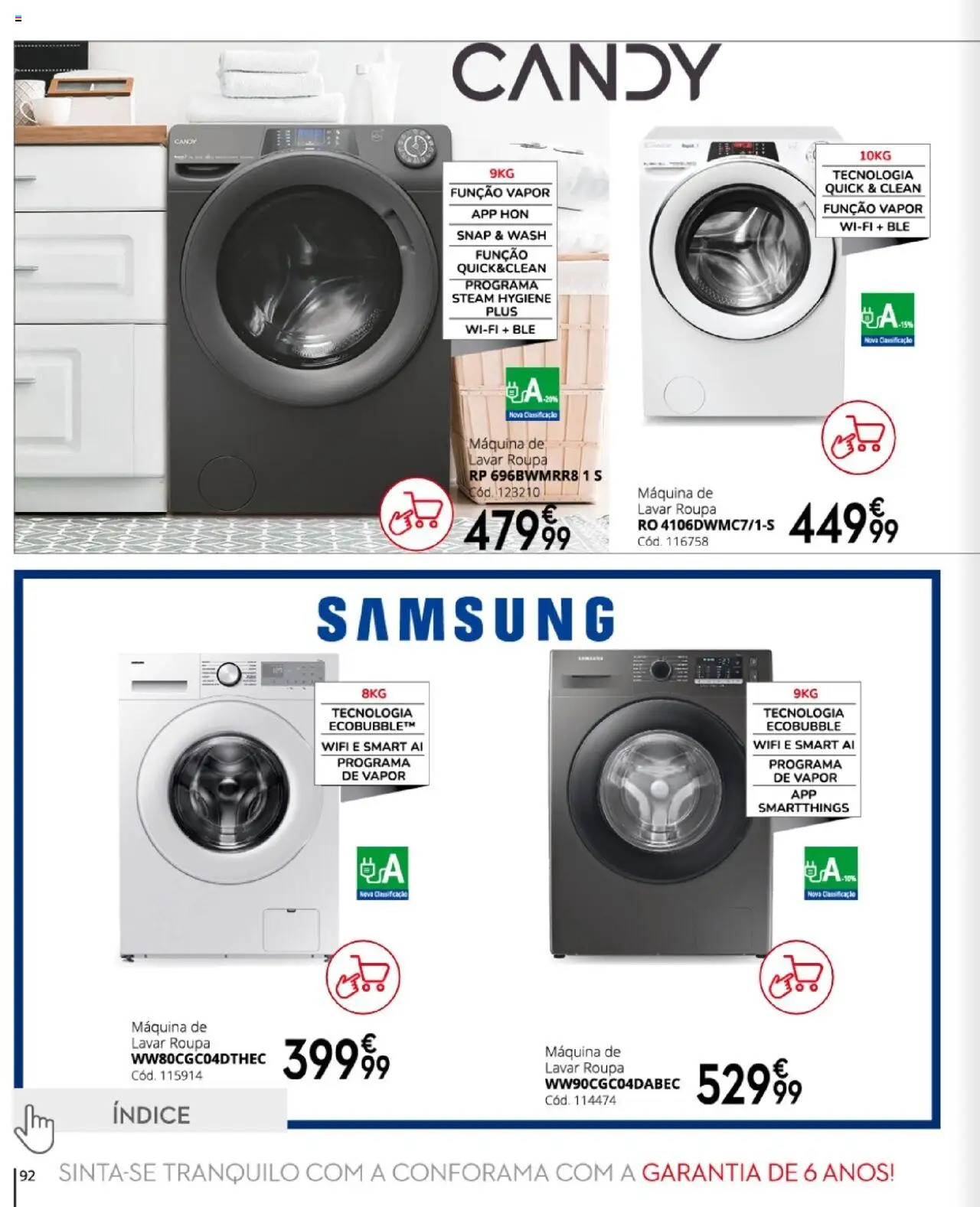 Conforama folheto │ válido de 27.03.2025 | Página: 92 | Produtos: Máquina de lavar