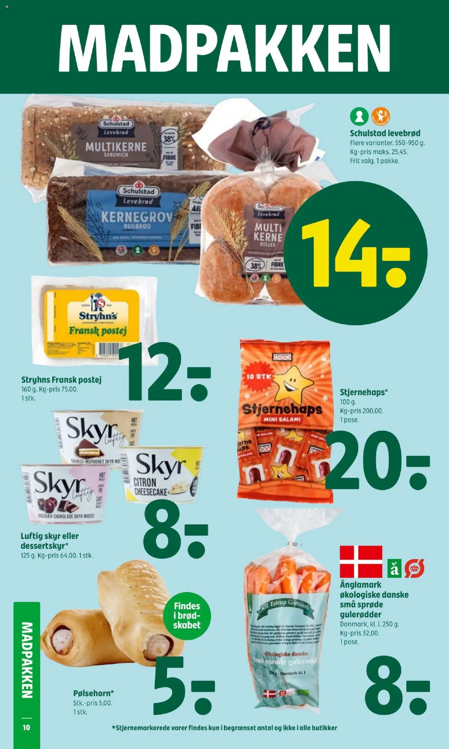 Coop 365 tilbudsavis – gyldig fra 04.04.2026 | Side: 10 | Produkter: Paté, Brød, Gulerødder, Rugbrød