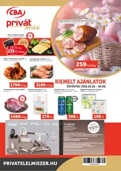 PRIVÁT Aktuális szórólap MAX - amely érvényes a következő dátumtól: 26.03.2026