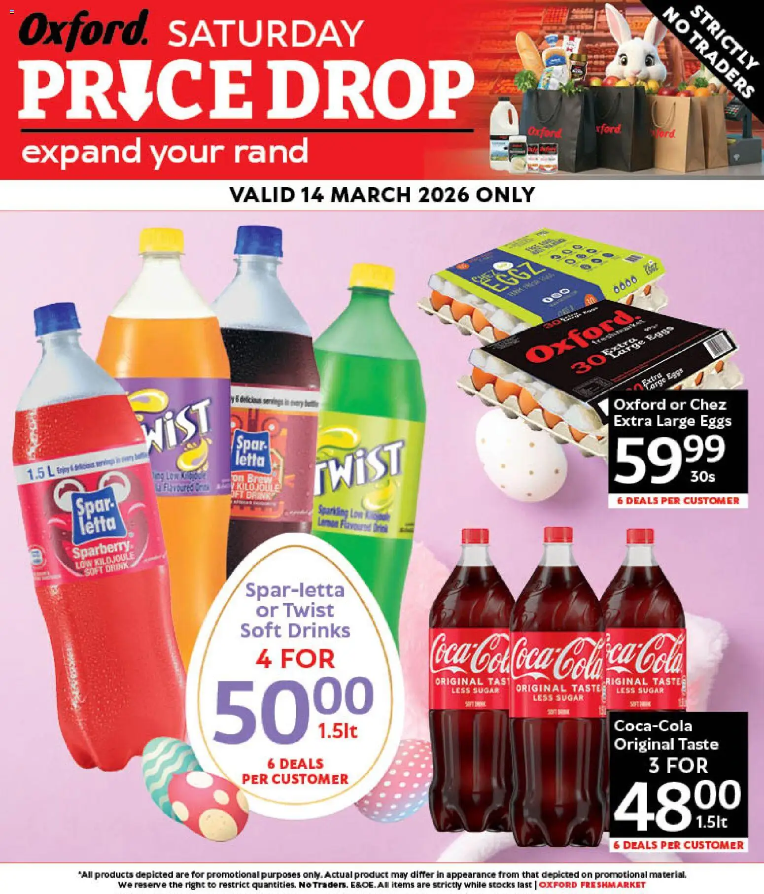 New Oxford Freshmarket catalogue – valid from 14.03.2026 | Page: 1 | Products: Eggs, Sugar, Lemon