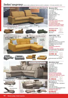 Náhled letáku ORFA nábytek katalog 2025-2026 od 01.10.2025 | Strana: 14 | Produkty: Barvy, Sedačky