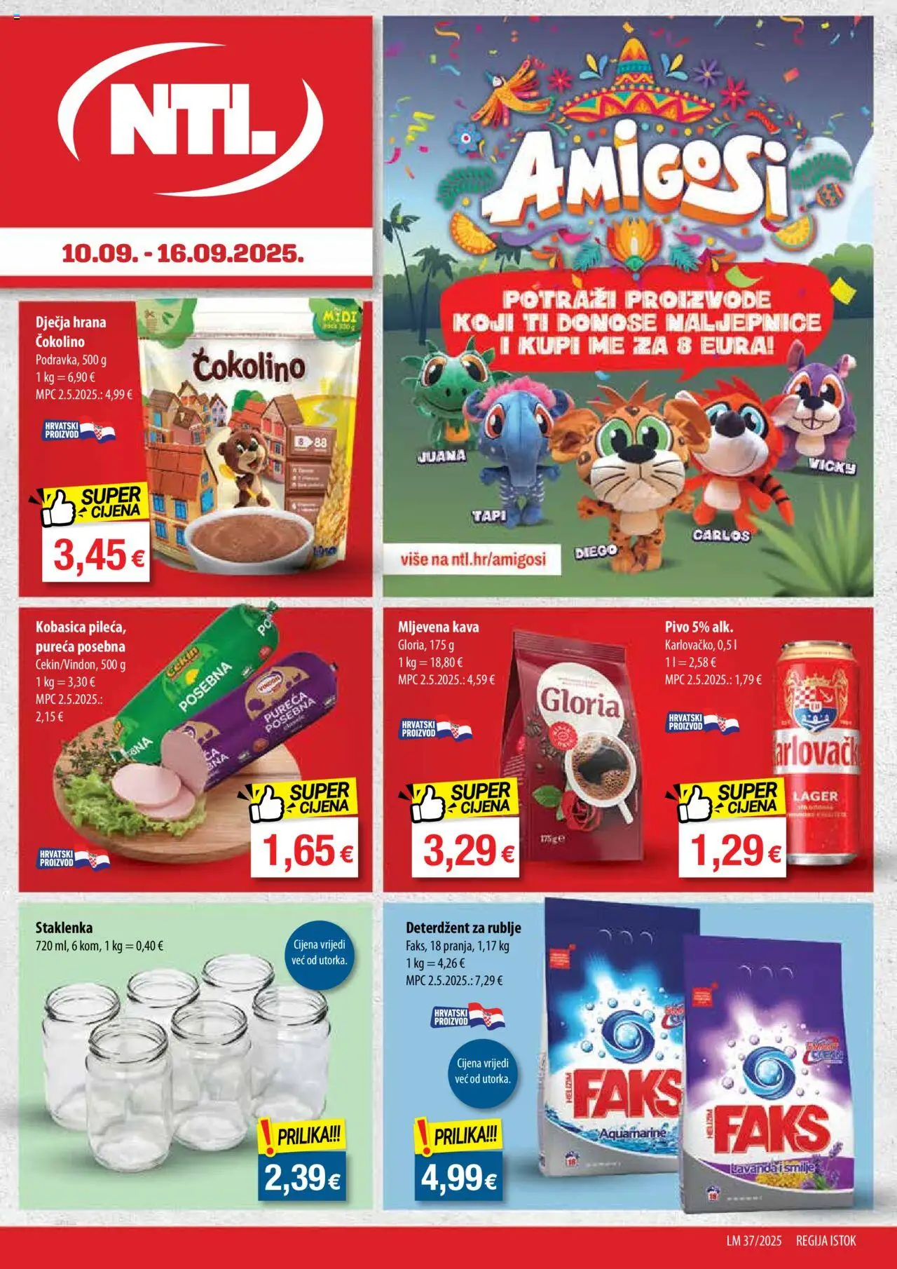 NTL katalog | vrijedi od 10.09.2025 | Stranica: 1 | Proizvodi: Mljevena kava, Kava, Deterdžent, Dječja hrana