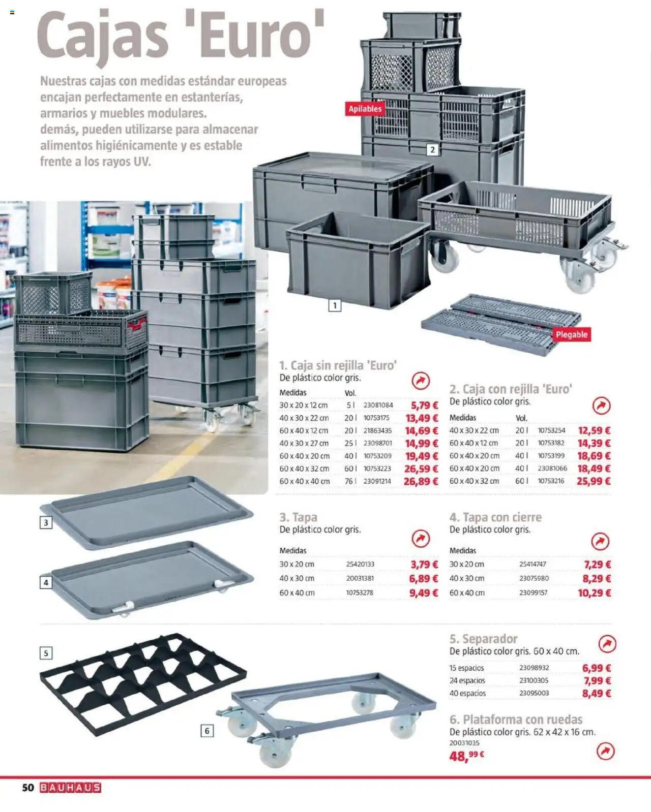 Bauhaus folleto │ válido desde el 05.08.2025 | Página: 50 | Productos: Muebles, Κούβα, Caja